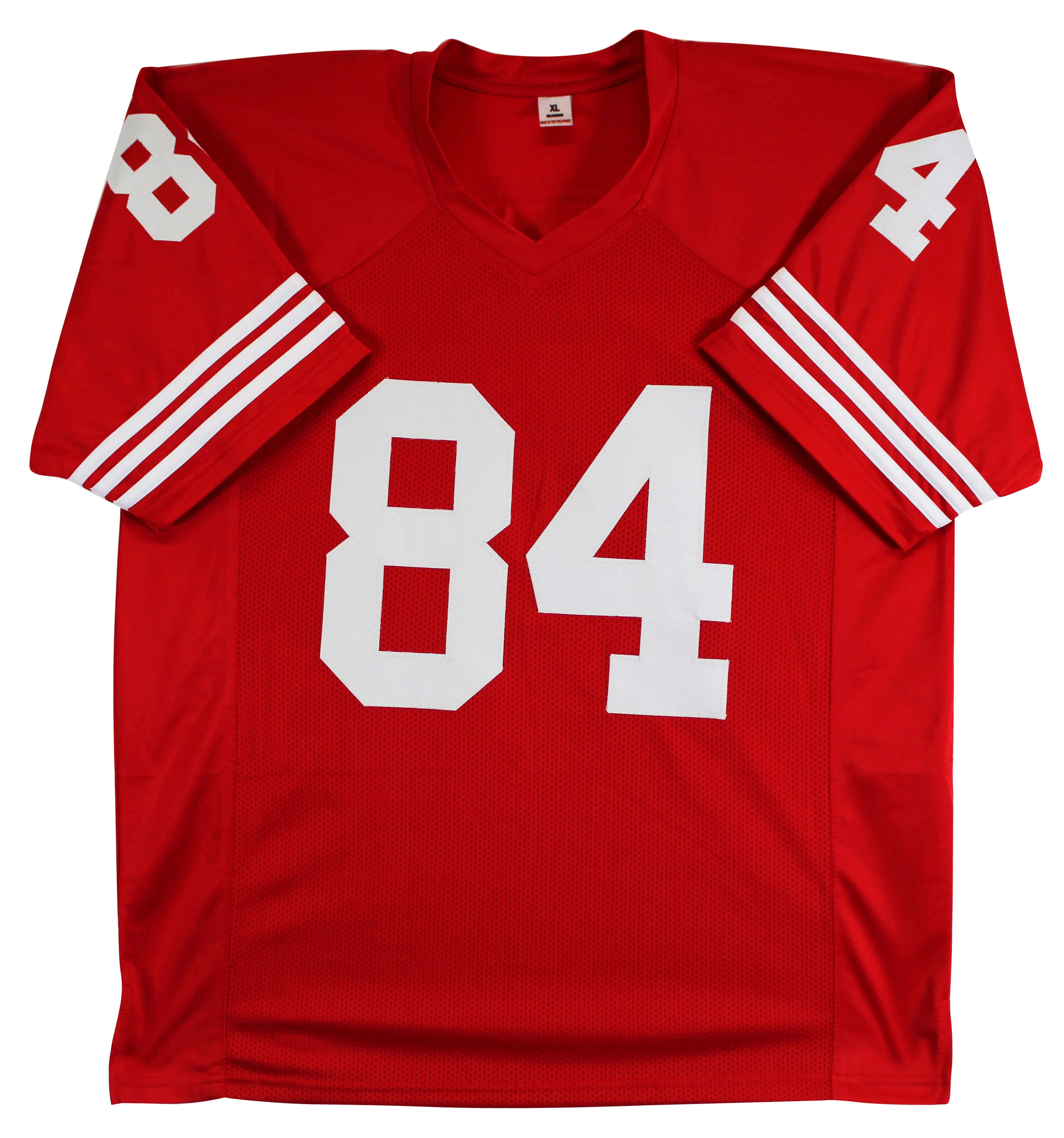 Brent Jones Authentic Signed Red Pro Style Jersey Autographed BAS Witnessed - Image 4
