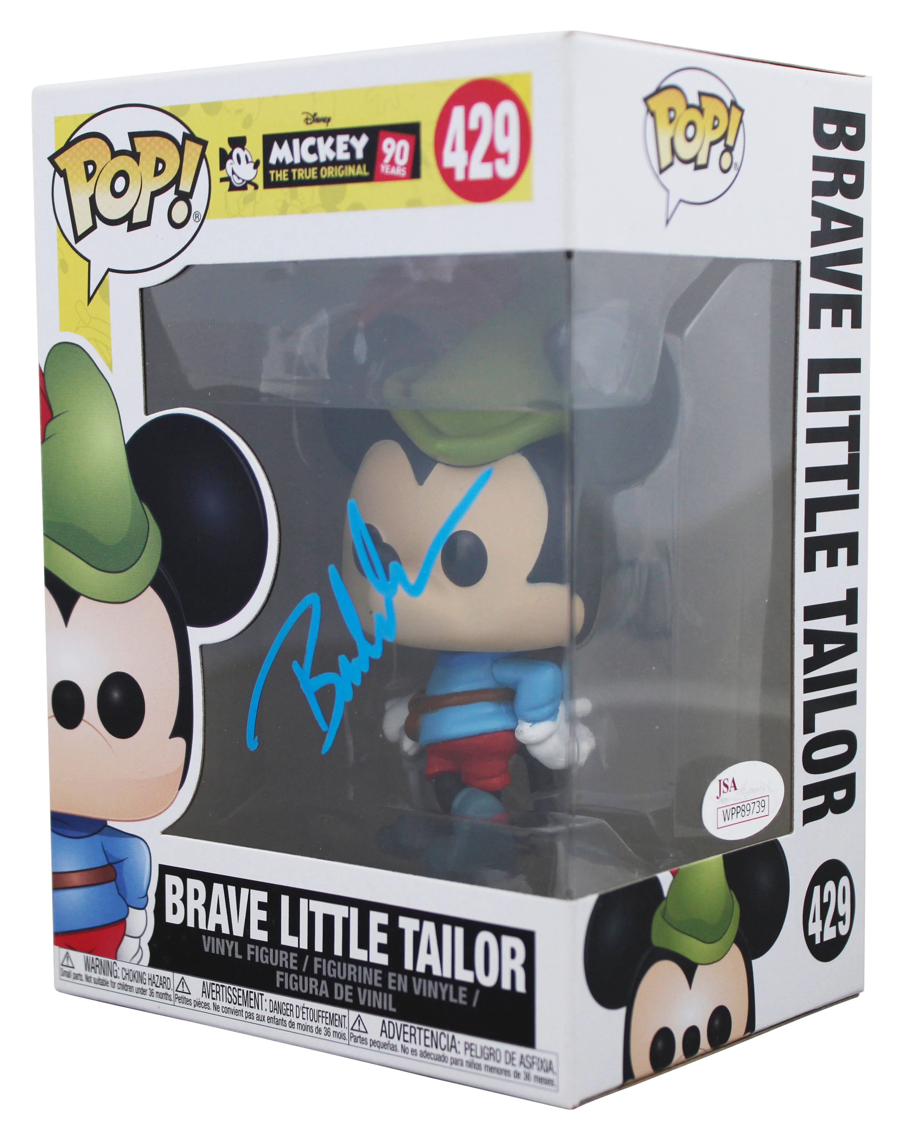 Bret Iwan Signed Brave Little Tailor #429 Funko Pop Vinyl Figure JSA W #WPP89739 - Image 3