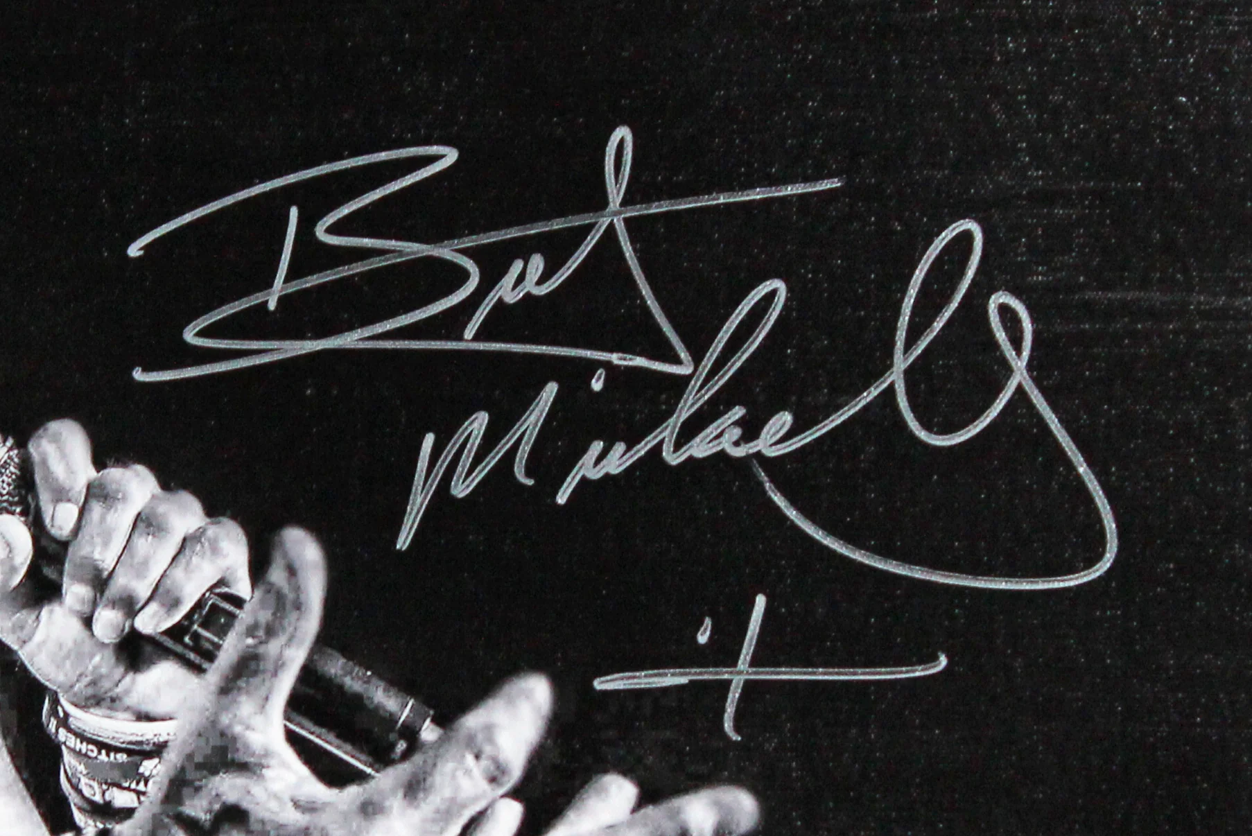 Bret Michaels Poison Authentic Signed & Framed 16x20 Canvas JSA #CL51526 - Image 3