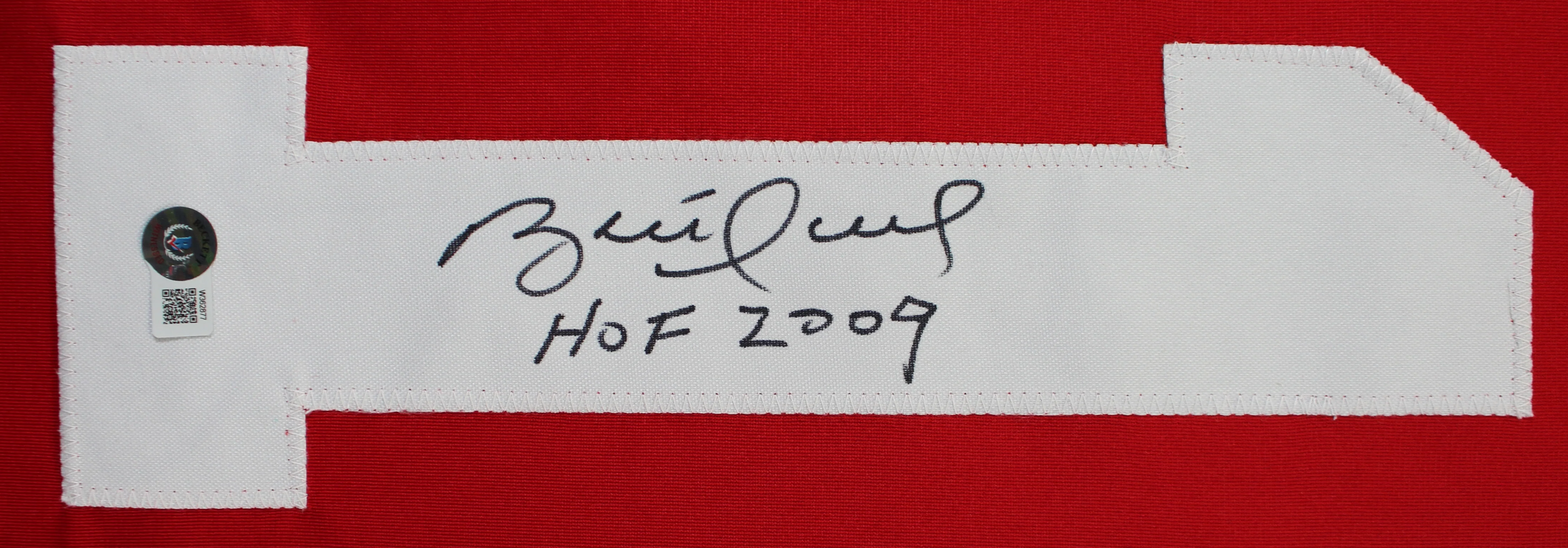 Brett Hull "HOF 2009 Authentic Signed Red Pro Style Jersey BAS Witnessed - Image 3
