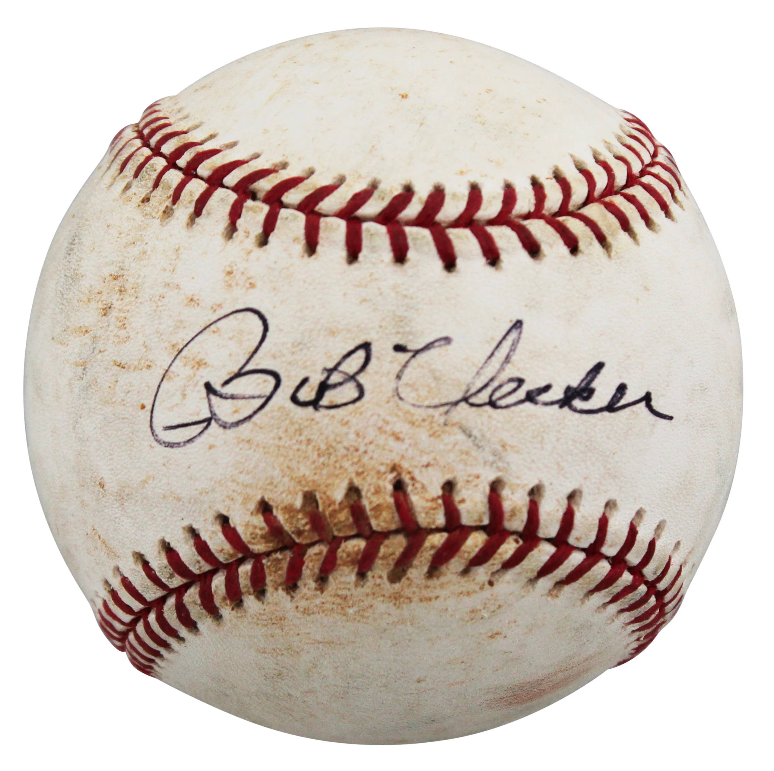 Brewers Bob Uecker Authentic Signed Game Used Sellig OML Baseball BAS #BV70378 - Image 3
