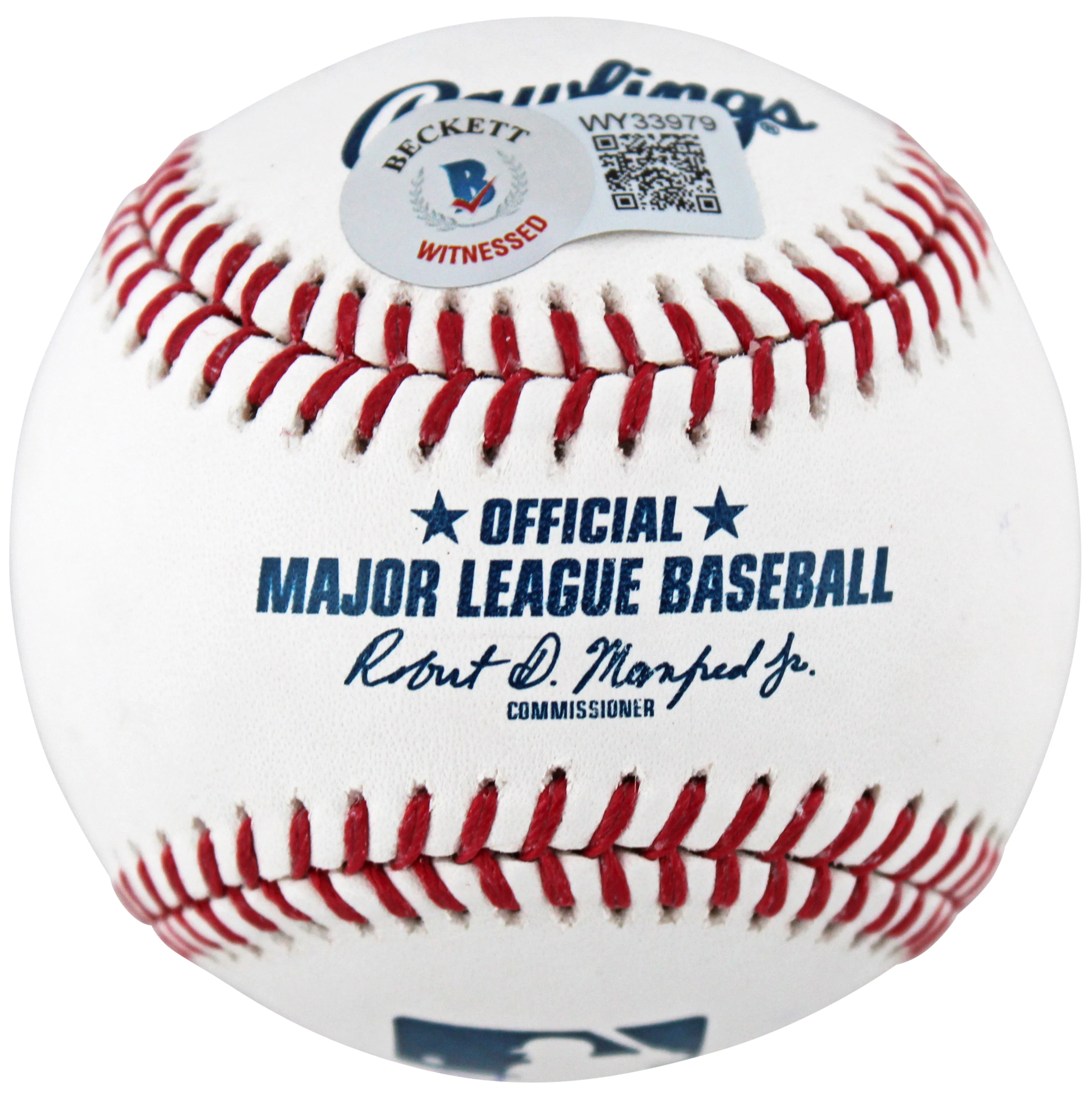 Brewers Robin Yount "6x Stat" Authentic Signed Oml Baseball BAS Witness #WY33979 - Image 5