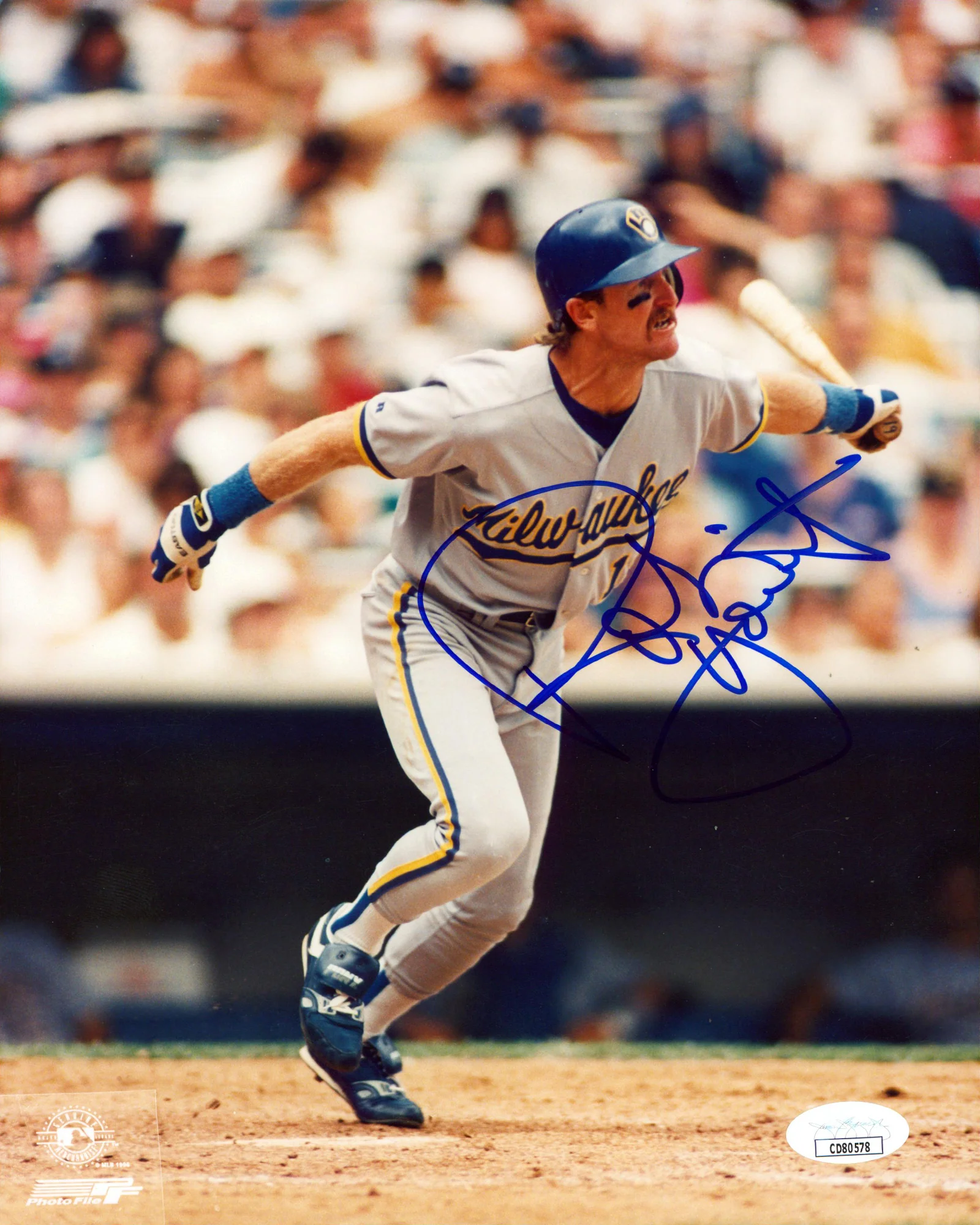 Brewers Robin Yount Authentic Signed 8x10 Vertical PhotoFile Photo JSA #CD80578