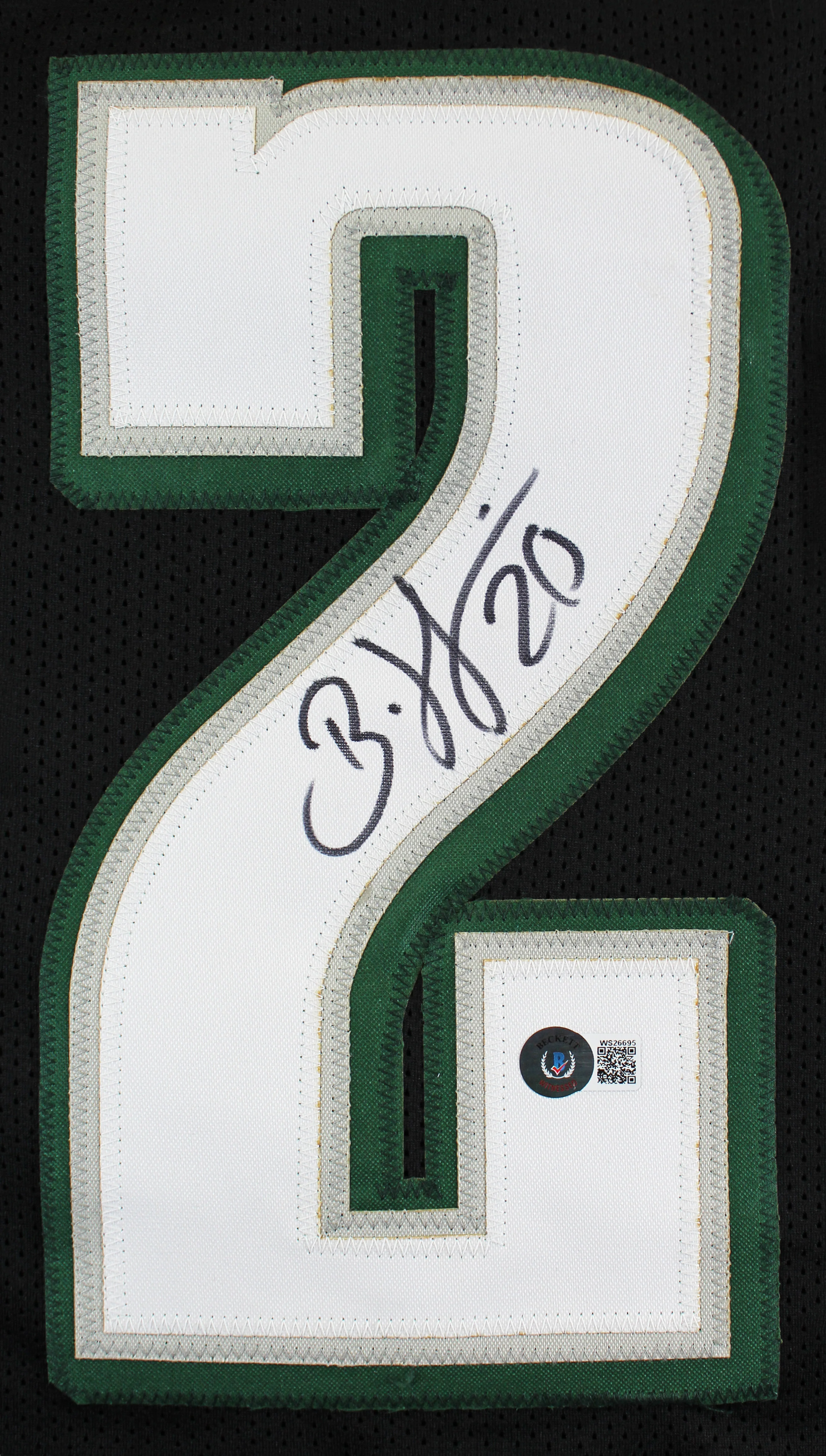 Brian Dawkins Authentic Signed Black Pro Style Jersey Autographed BAS Witnessed - Image 3