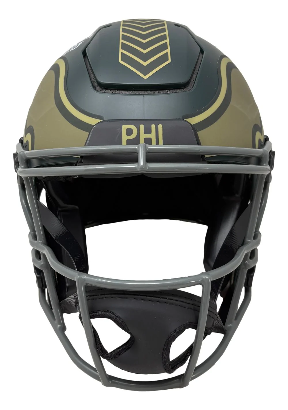Brian Dawkins Signed Eagles Salute To Service FS Authentic SpeedFlex Helmet BAS - Image 3