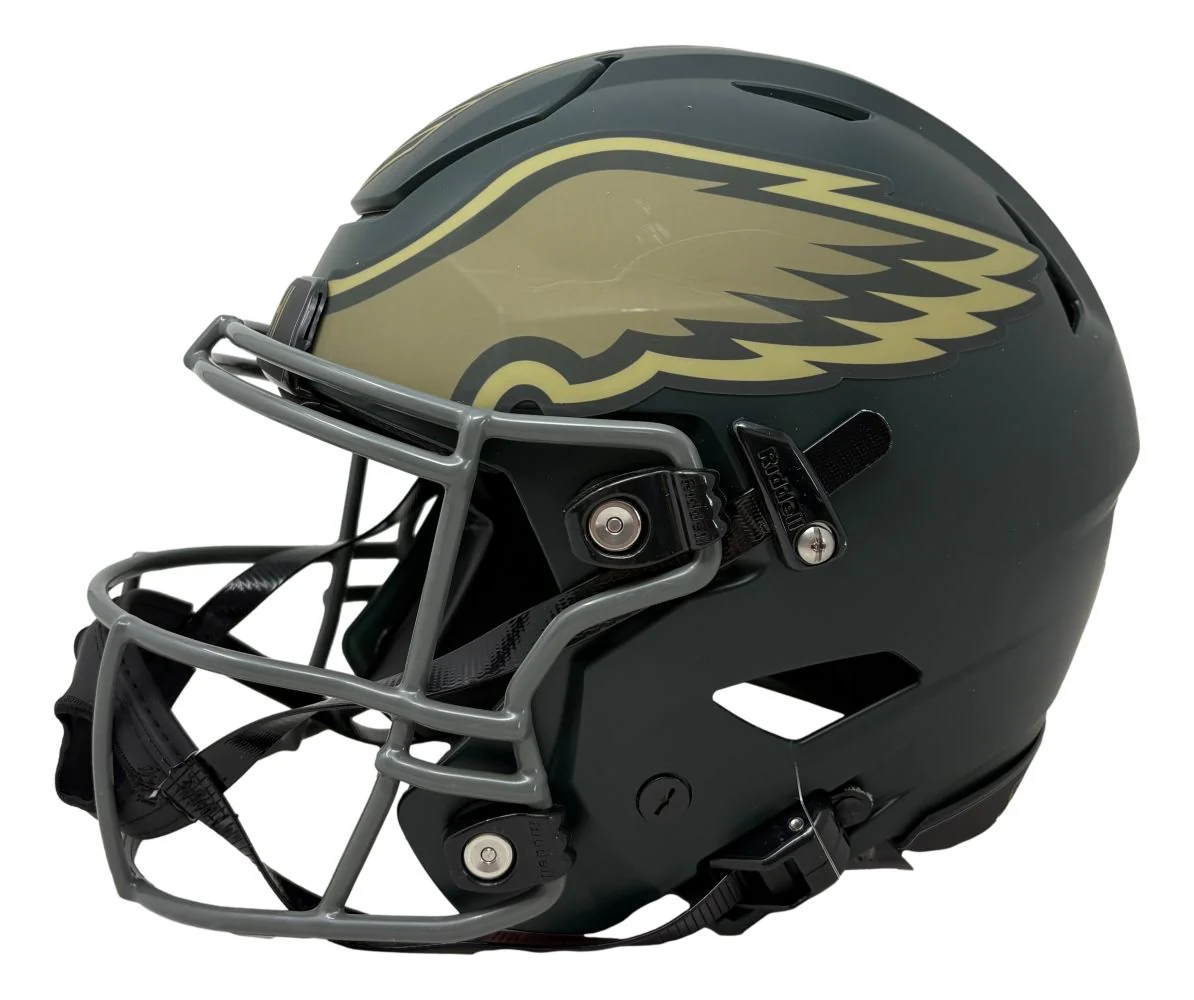Brian Dawkins Signed Eagles Salute To Service FS Authentic SpeedFlex Helmet BAS - Image 4