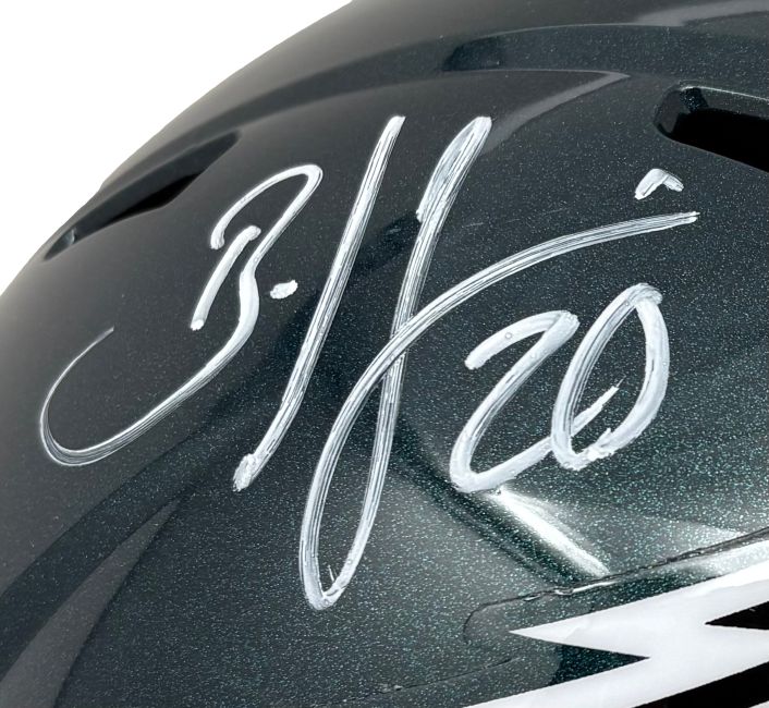 Brian Dawkins Signed Philadelphia Eagles Full Size Speed Replica Helmet BAS - Image 2