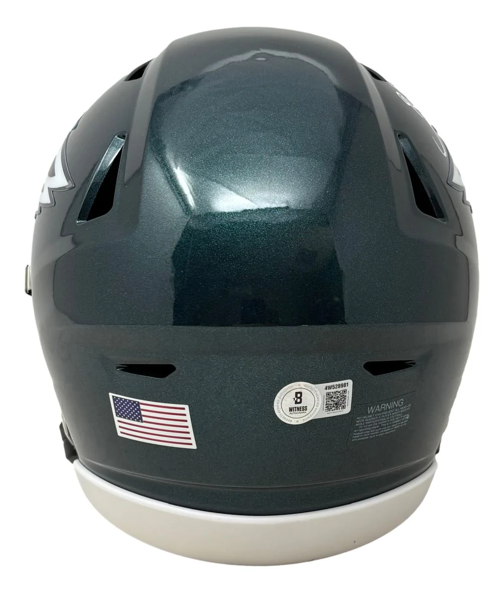 Brian Dawkins Signed Philadelphia Eagles MIDI SpeedFlex Helmet BAS - Image 4
