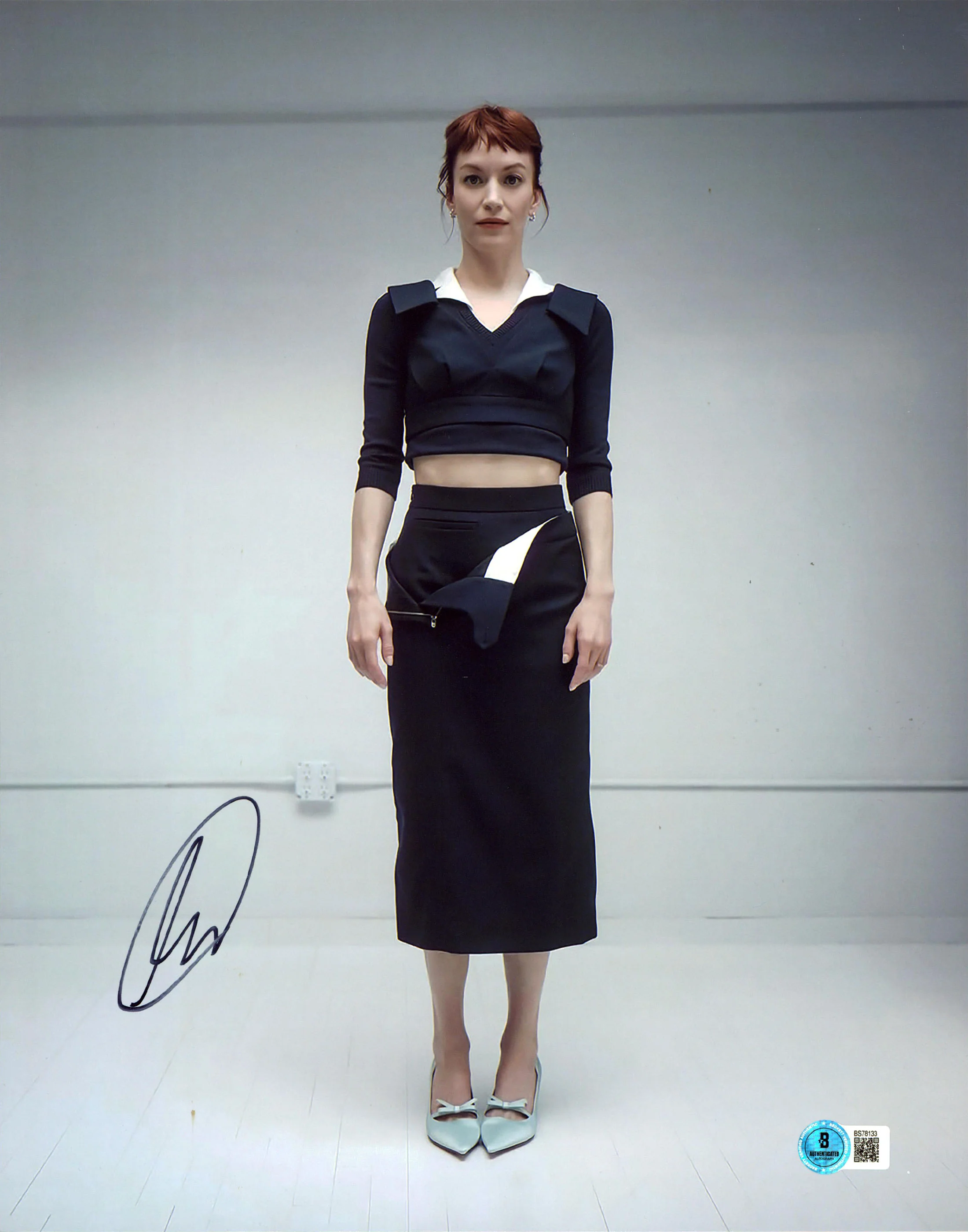 Britt Lower Severance Authentic Signed 11x14 Vertical Photo BAS #BS78133 - Image 2
