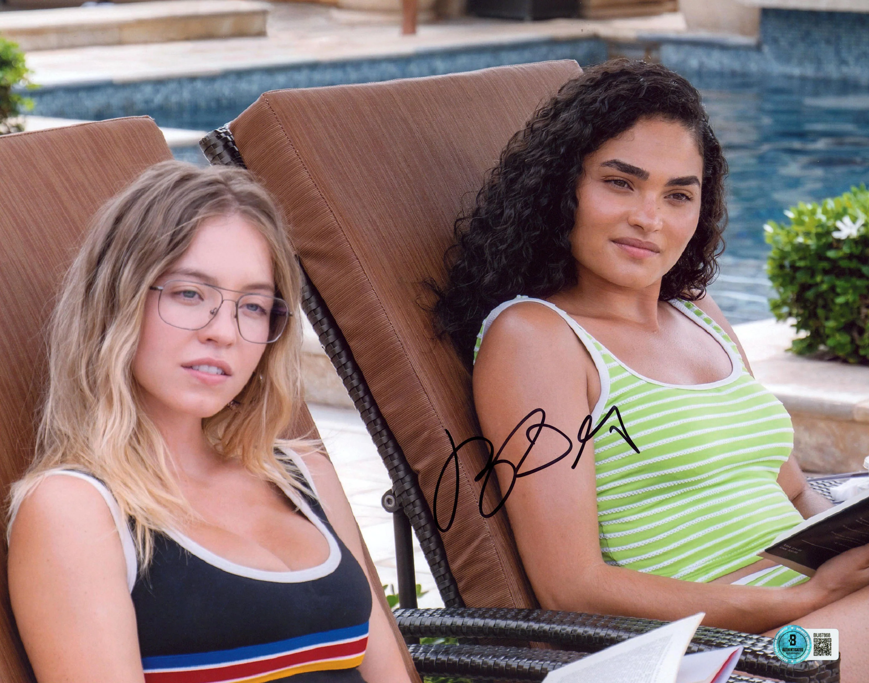 Brittany O'Grady The White Lotus Authentic Signed 11x14 Photo BAS #BU87868 - Image 2