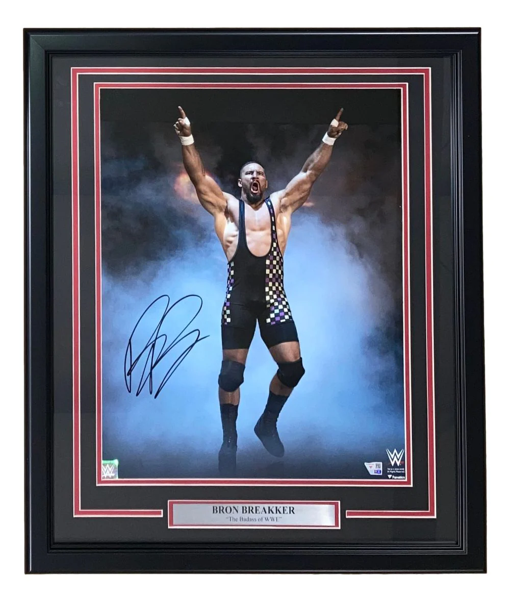 Bron Breakker Signed Framed 16x20 WWE Photo Fanatics