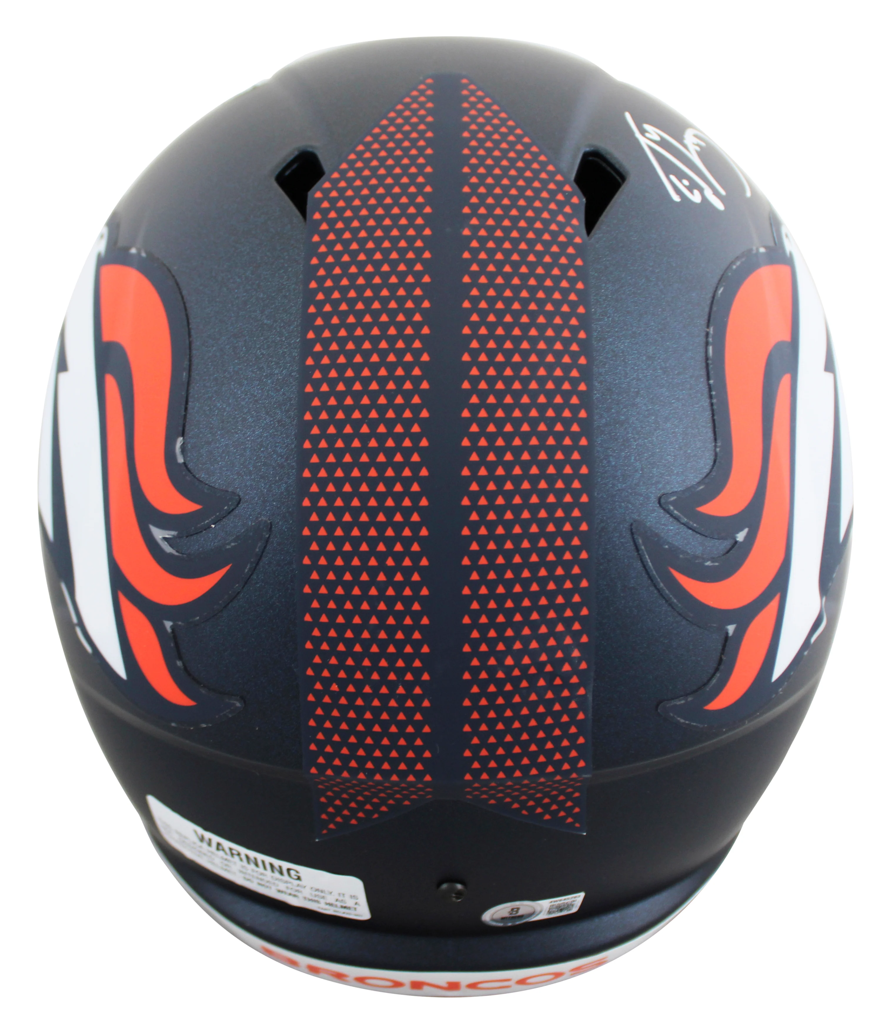 Broncos Ed McCaffrey Authentic Signed Full Size Speed Rep Helmet BAS Witnessed 2 - Image 3