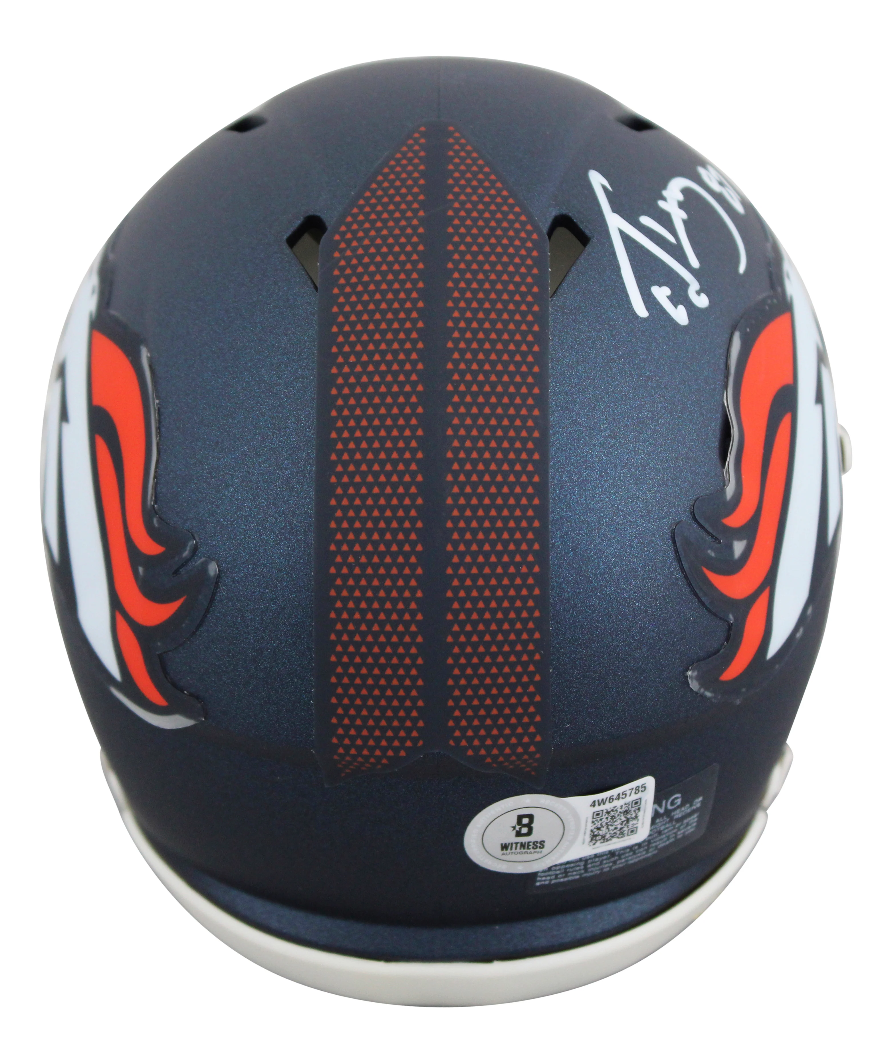 Broncos Ed McCaffrey Authentic Signed Speed Mini Helmet W/ Case BAS Witnessed 2 - Image 4