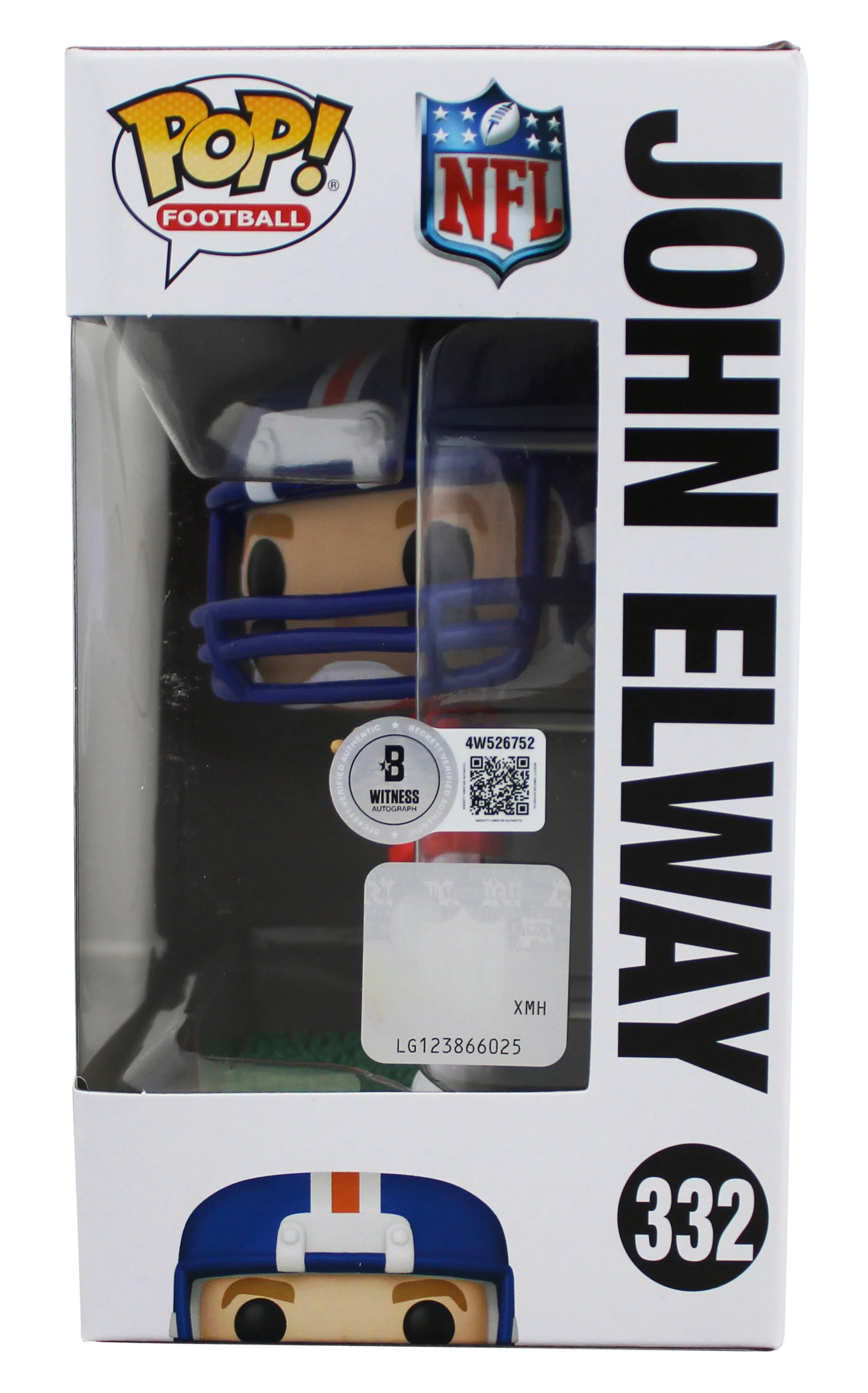 Broncos John Elway Authentic Signed #332 Funko Pop Vinyl Figure BAS Witnessed - Image 4