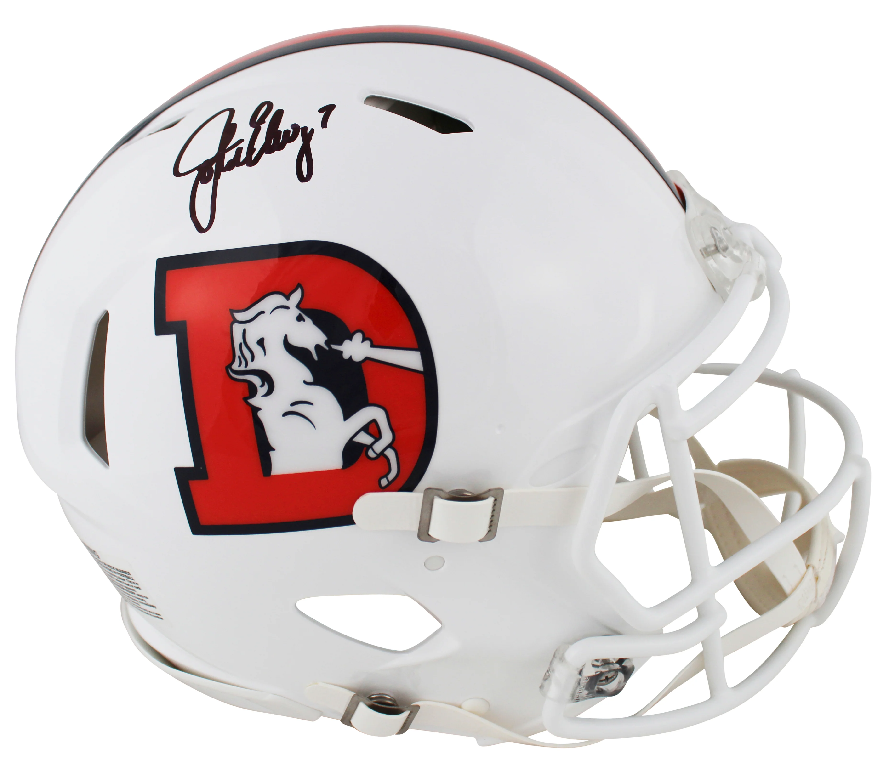 Broncos John Elway Signed Alt 2023 Full Size Proline Helmet BAS Witnessed - Image 2