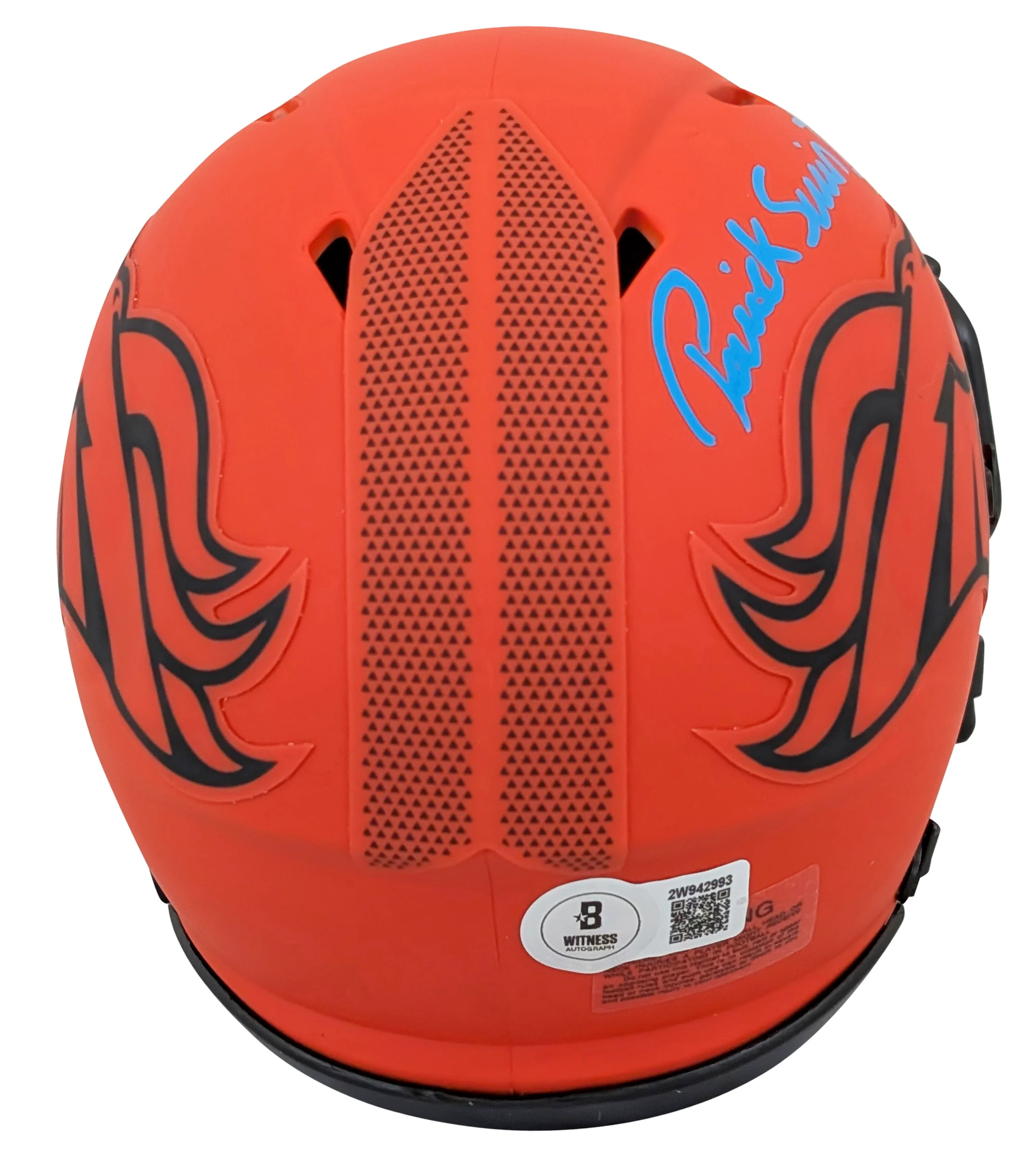 Broncos Patrick Surtain II Signed Rave Speed Mini Helmet W/ Case BAS Witnessed - Image 4