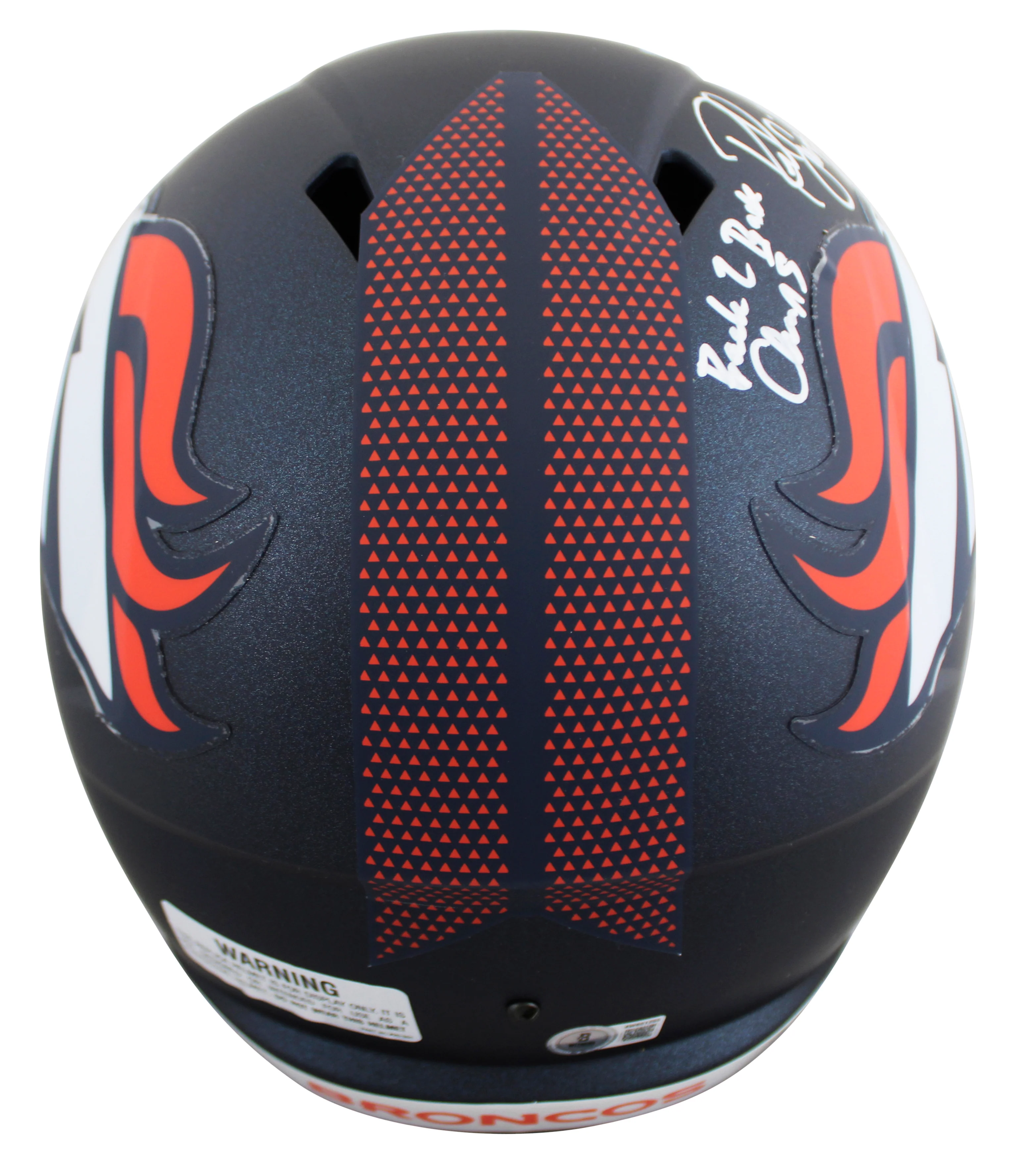 Broncos Rod Smith & Ed McCaffrey Signed F/S Speed Rep Helmet W/ Case BAS Witness - Image 4