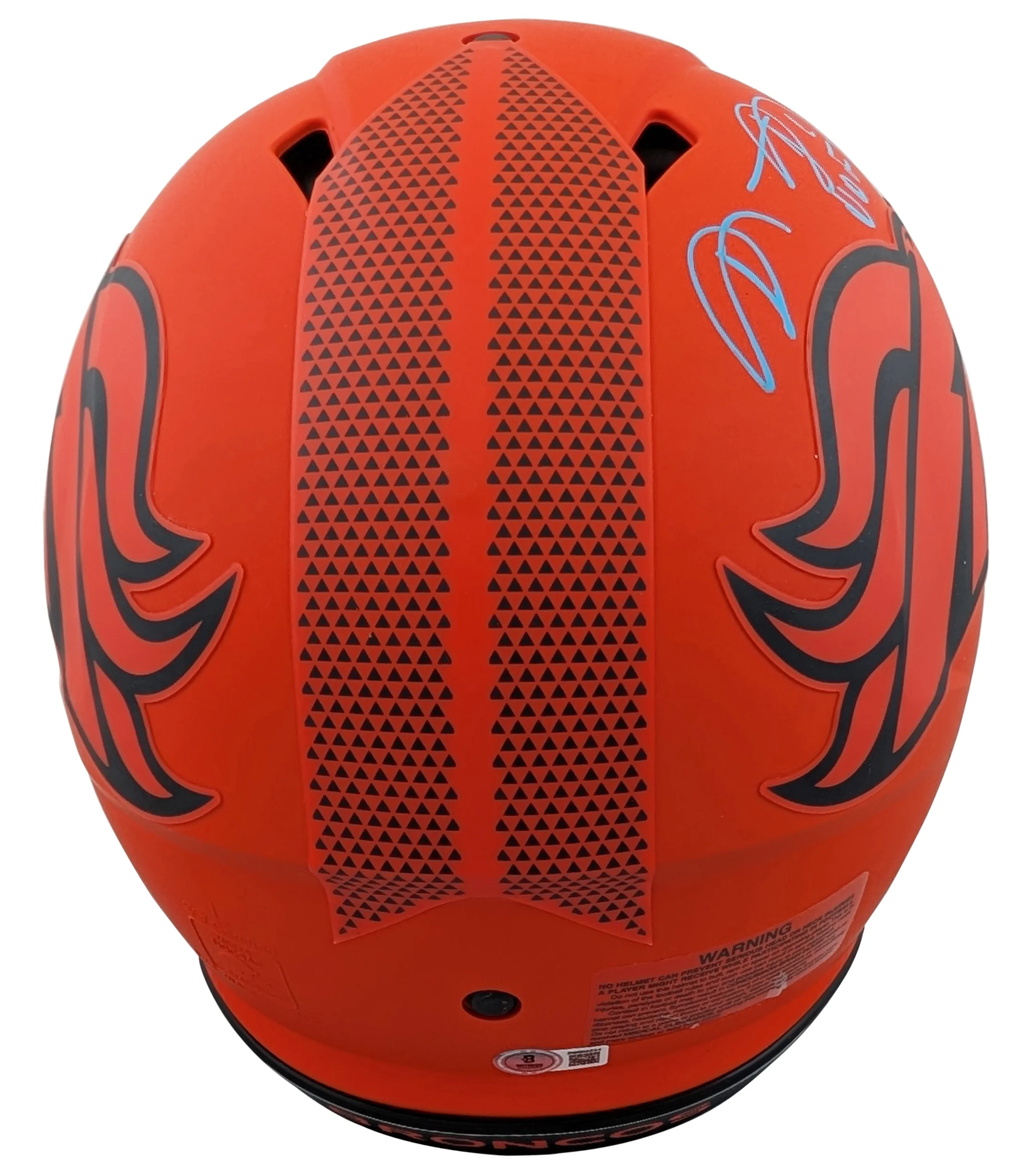 Broncos Shannon Sharpe "HOF" Signed Rave F/S Speed Proline Helmet W/ Case BAS W - Image 4