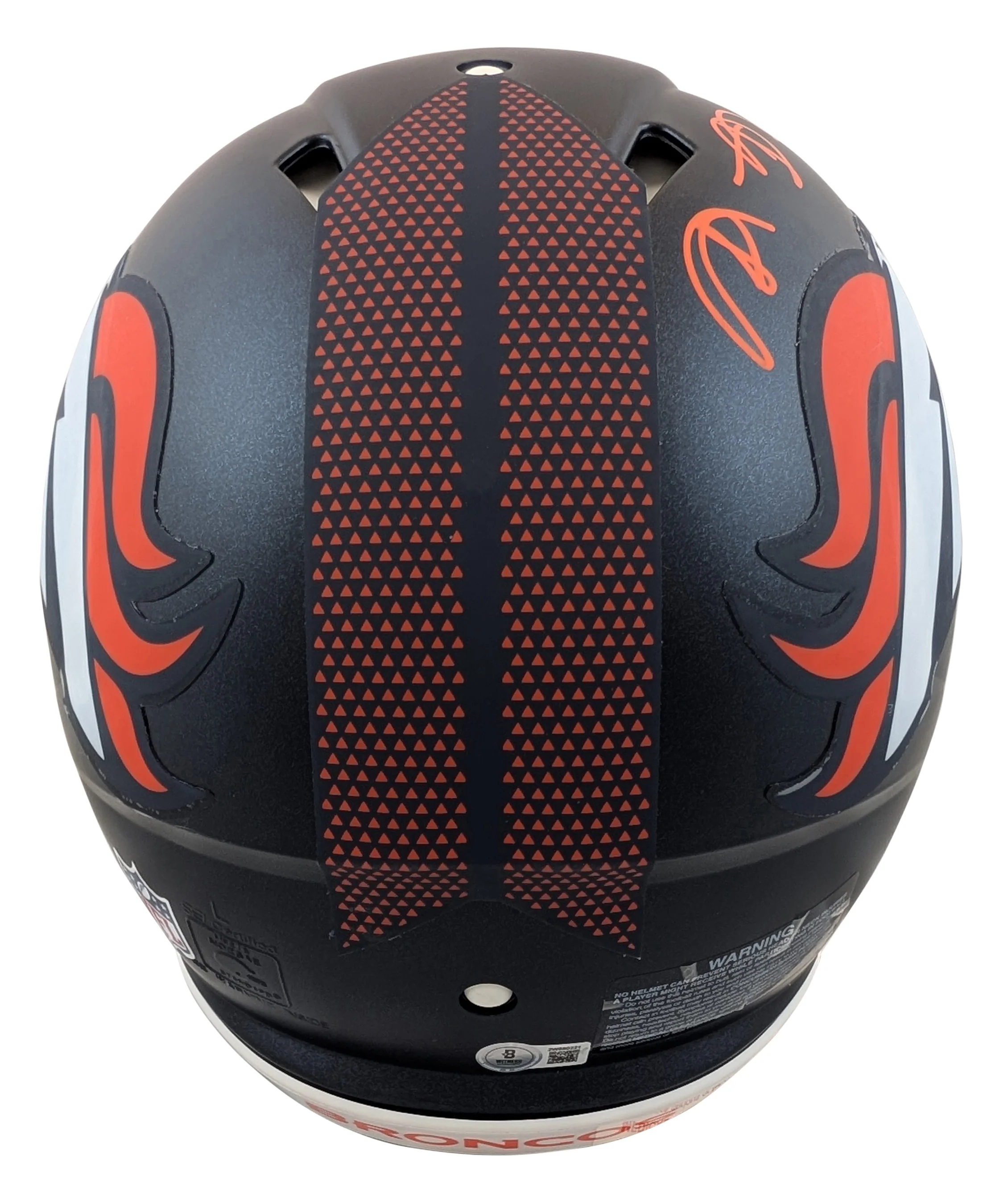 Broncos Shannon Sharpe Signed Full Size Speed Proline Helmet W/ Case BAS Witness - Image 4