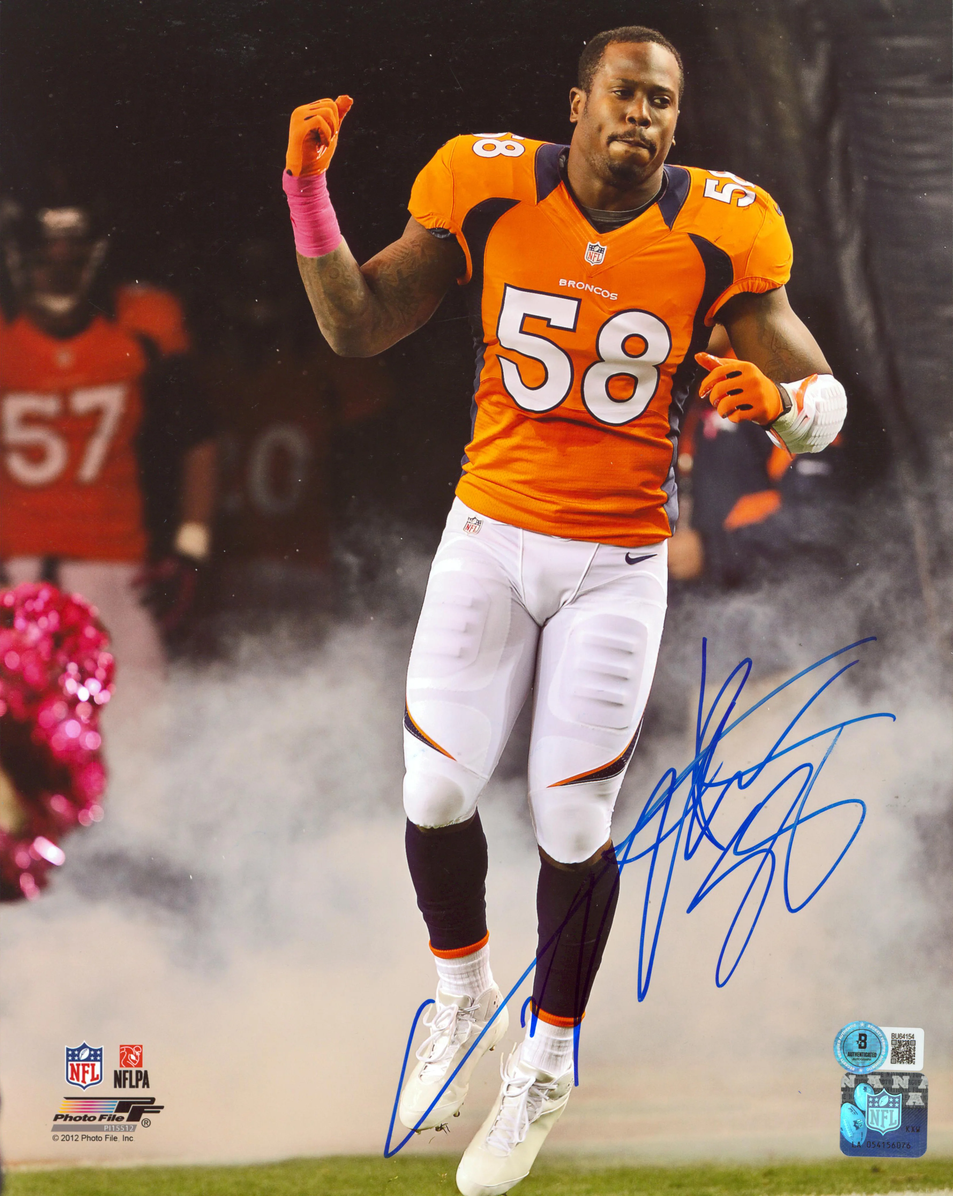 Broncos Von Miller Authentic Signed 11x14 Photo Autographed BAS #BU64154 - Image 2