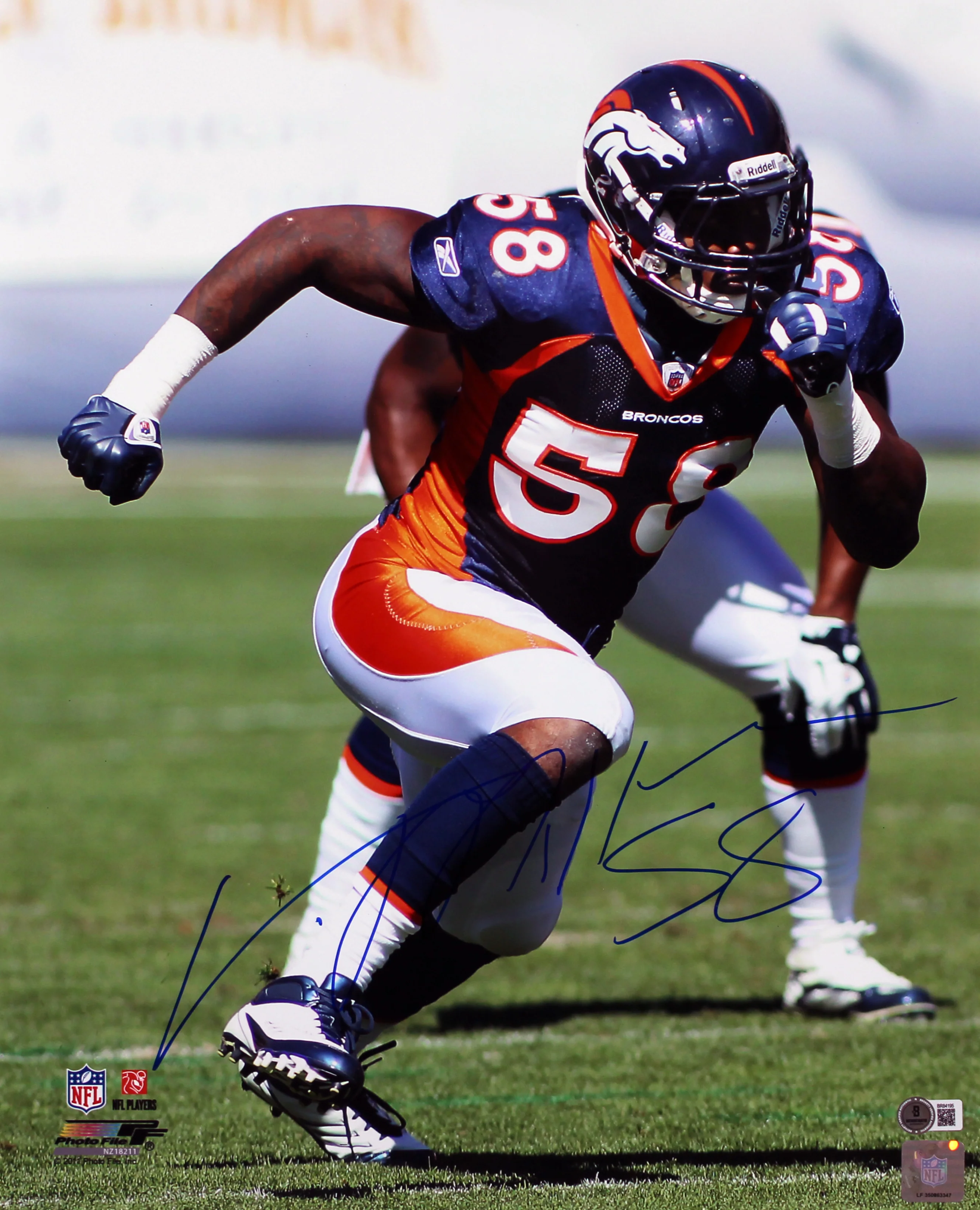 Broncos Von Miller Authentic Signed 16x20 Photo Autographed BAS #BR84195 - Image 2