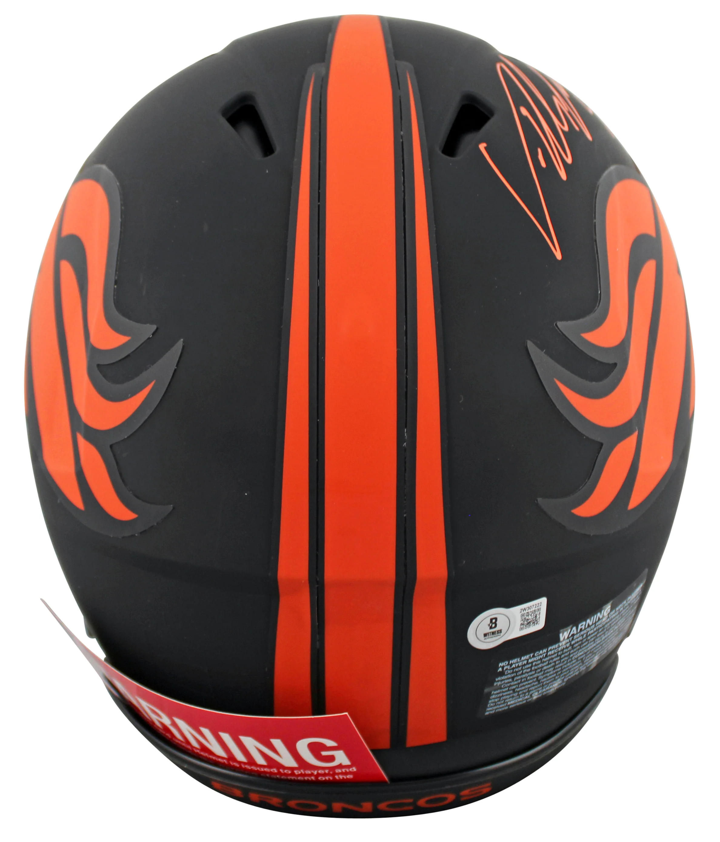 Broncos Von Miller Signed Eclipse F/S Speed Proline Helmet W/ Case BAS Witnessed - Image 4