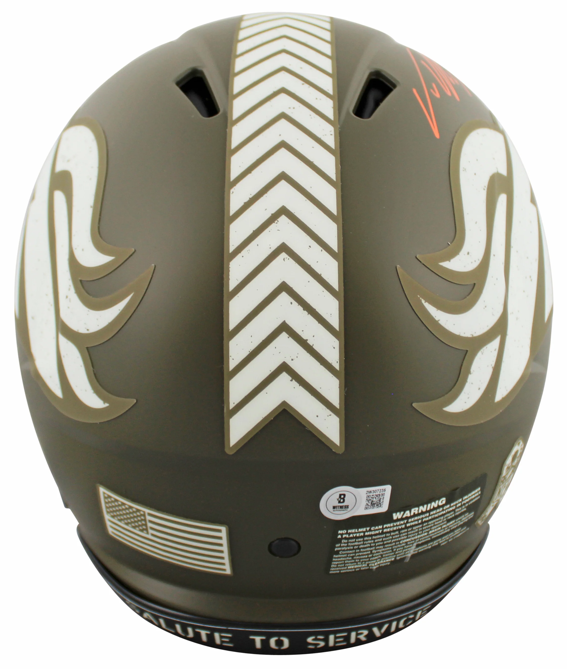 Broncos Von Miller Signed STS Full Size Speed Proline Helmet W/ Case BAS Witness - Image 4