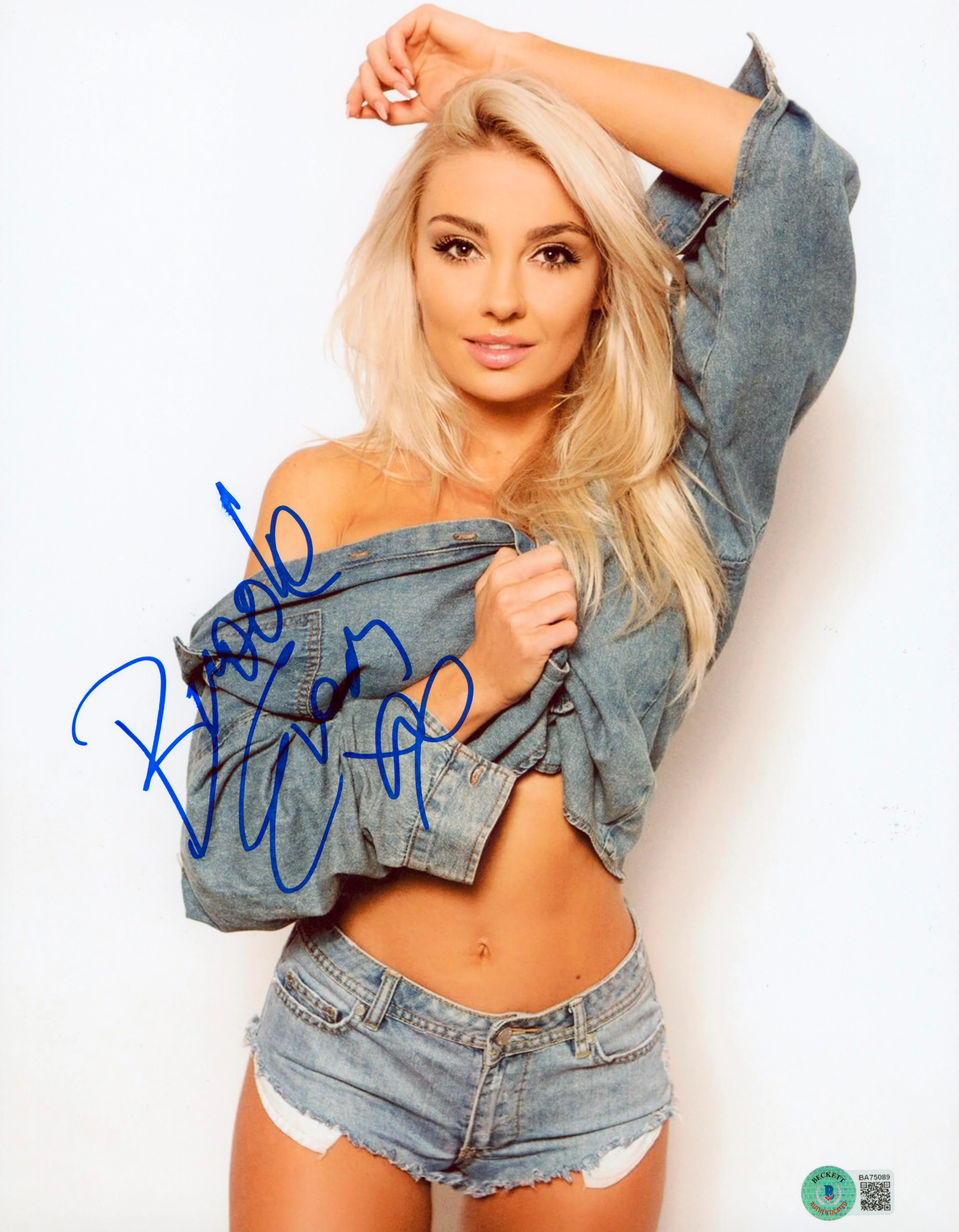 Brooke Evers Model & DJ Authentic Signed 11x14 Sexy Photo BAS #BA75089