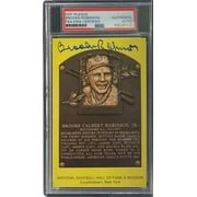 Brooks Robinson Signed 4x6 Baltimore Orioles HOF Plaque Card PSA/DNA 85025712 - Image 3