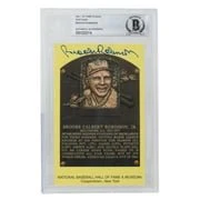 Brooks Robinson Signed Slabbed Orioles Hall of Fame Plaque Postcard BAS 114 - Image 4