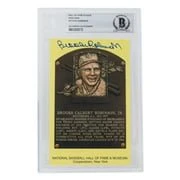 Brooks Robinson Signed Slabbed Orioles Hall of Fame Plaque Postcard BAS 115 - Image 4