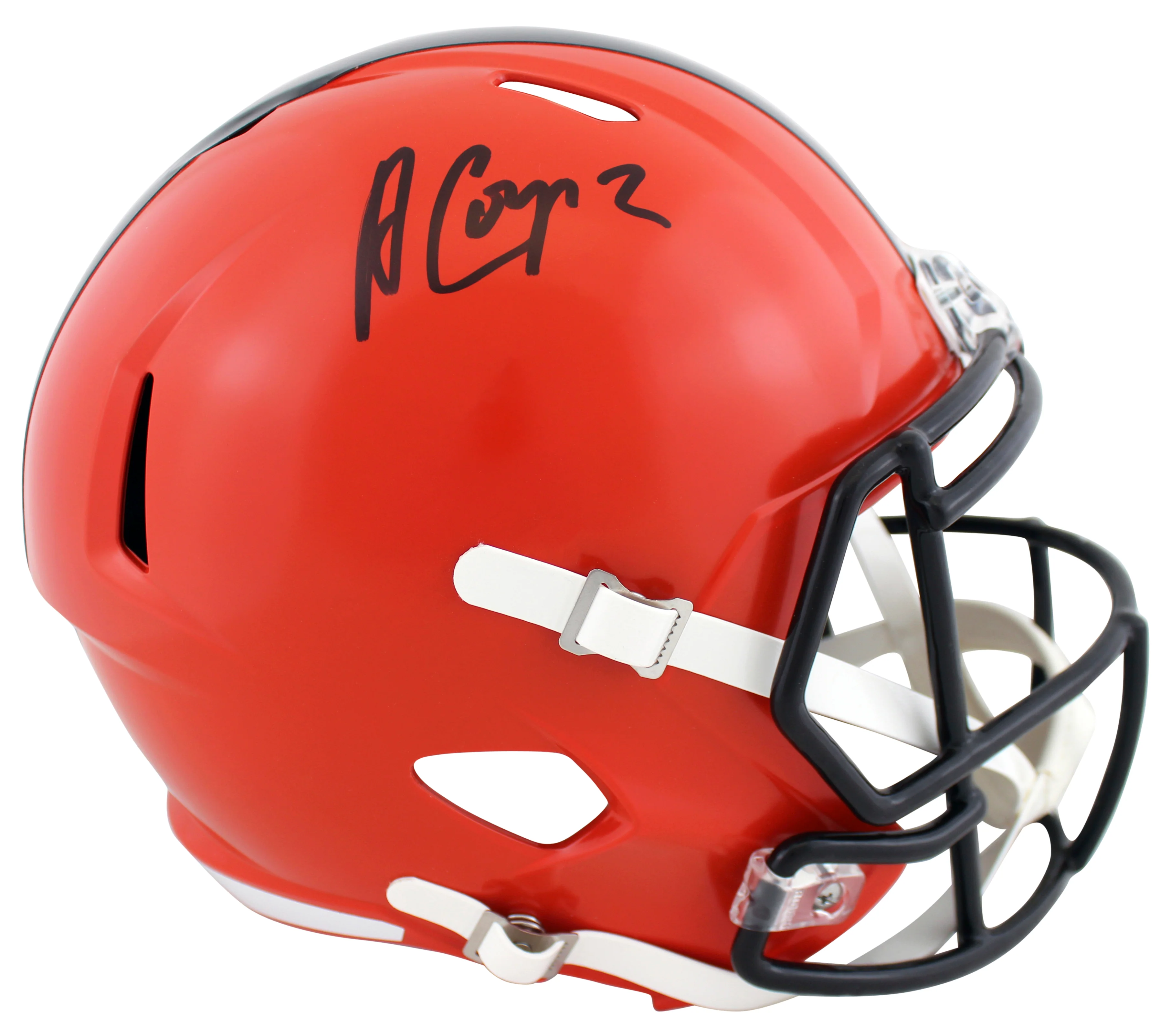 Browns Amari Cooper Authentic Signed Full Size Speed Rep Helmet BAS Witnessed - Image 2