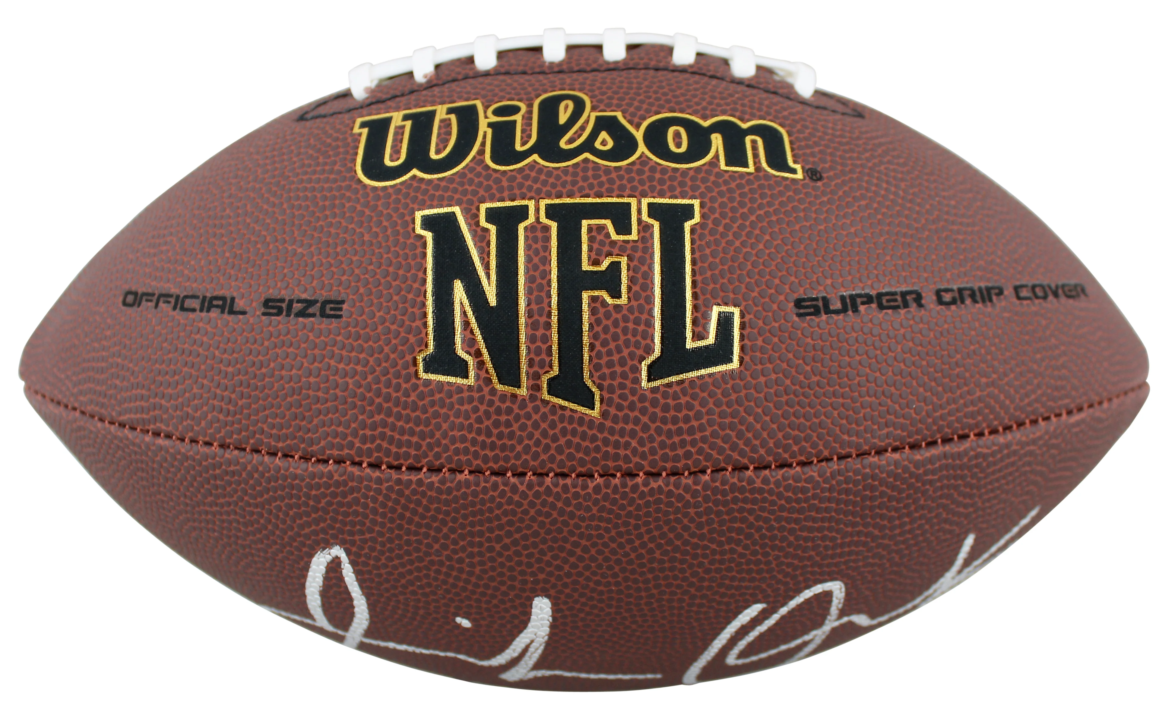 Browns Jeremiah Owusu Koramoah Signed Wilson Super Grip Nfl Football BAS Wit - Image 3