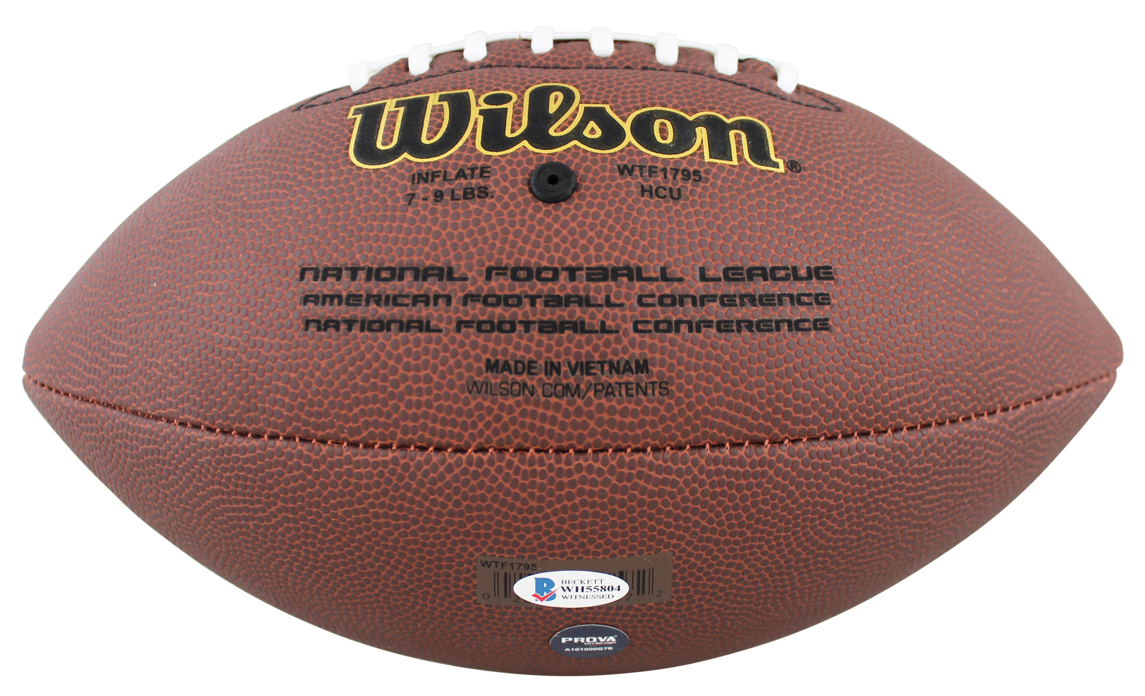 Browns Jeremiah Owusu Koramoah Signed Wilson Super Grip Nfl Football BAS Wit - Image 4