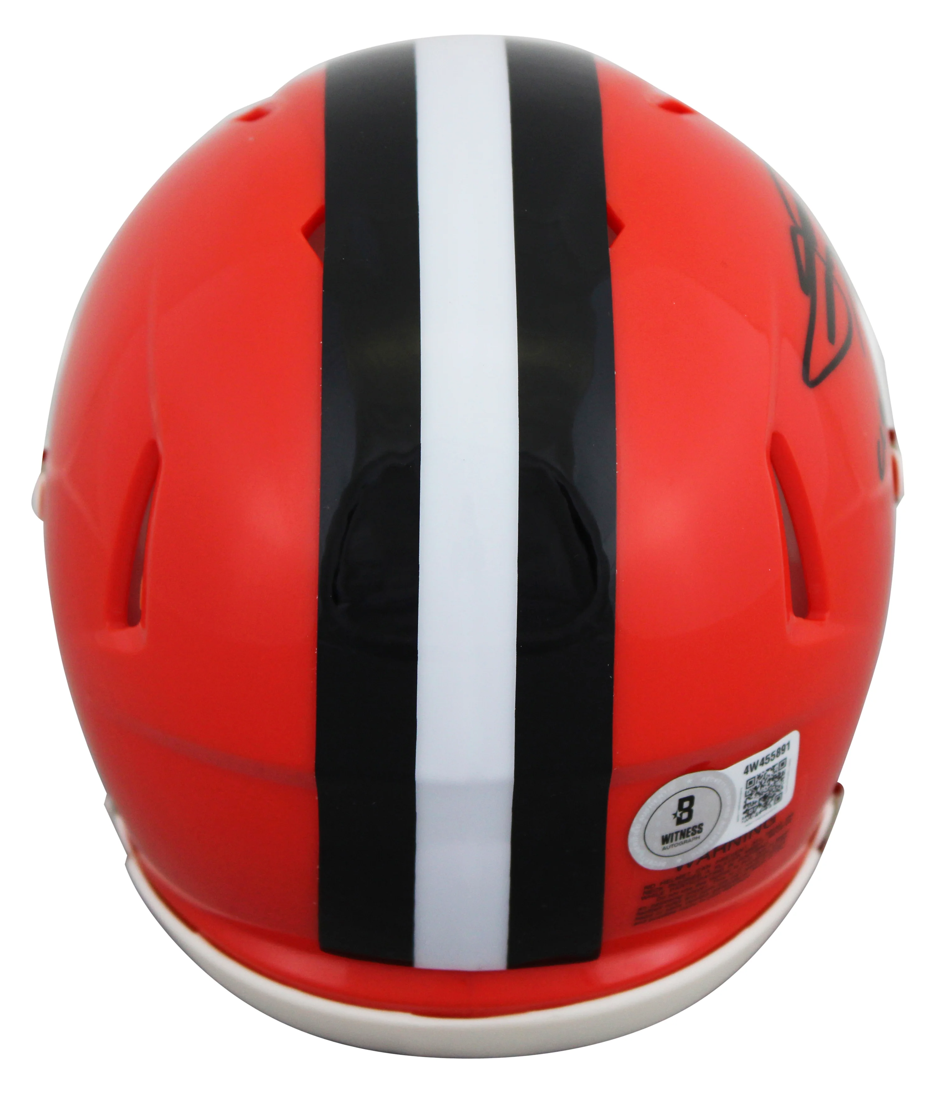 Browns Johnny Manziel "Cleveland Sucks" Signed 2024 Speed Mini Helmet BAS Wit - Image 3