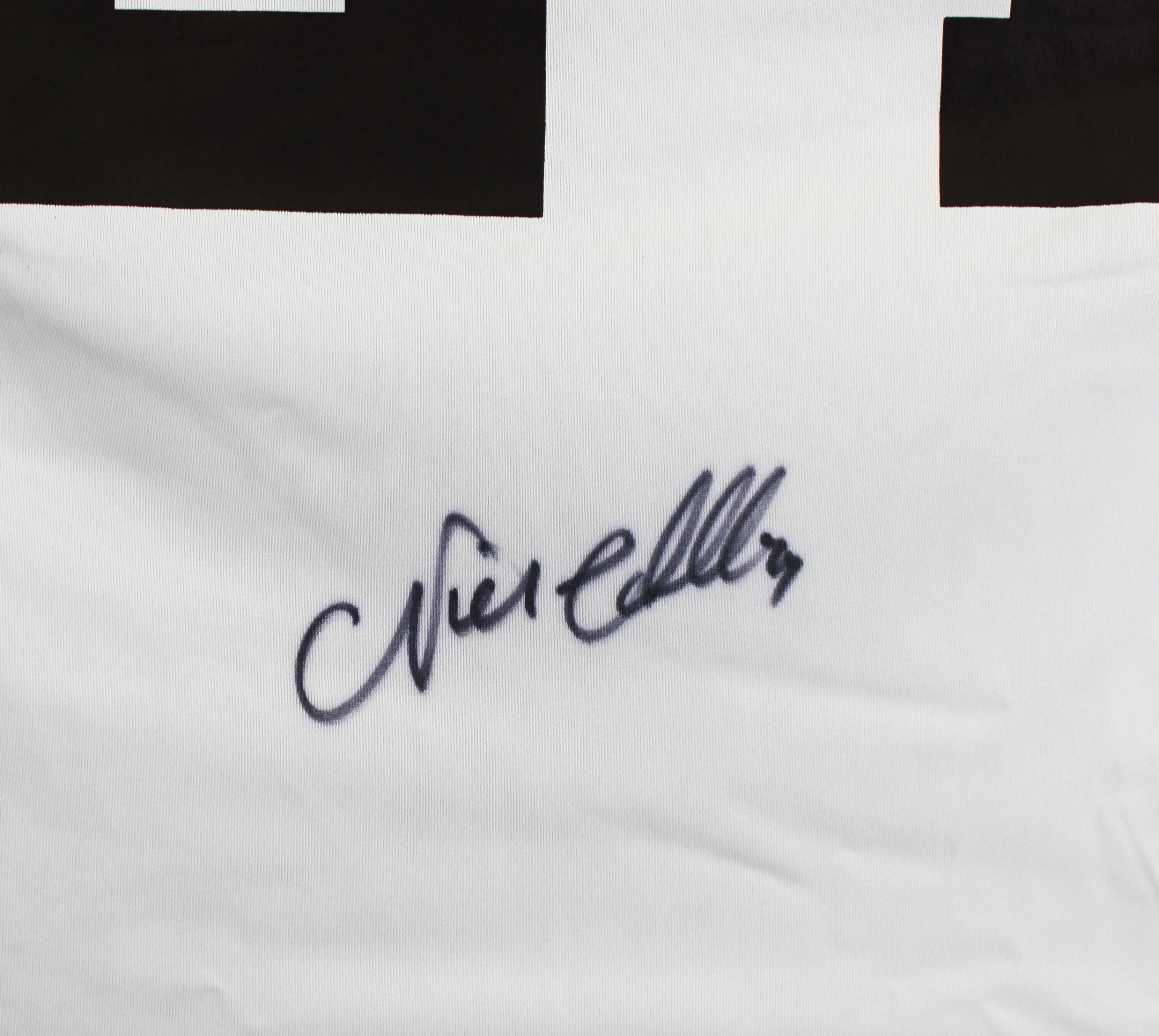 Browns Nick Chubb Authentic Signed White Nike Game Jersey BAS Witness #1W042195 - Image 4