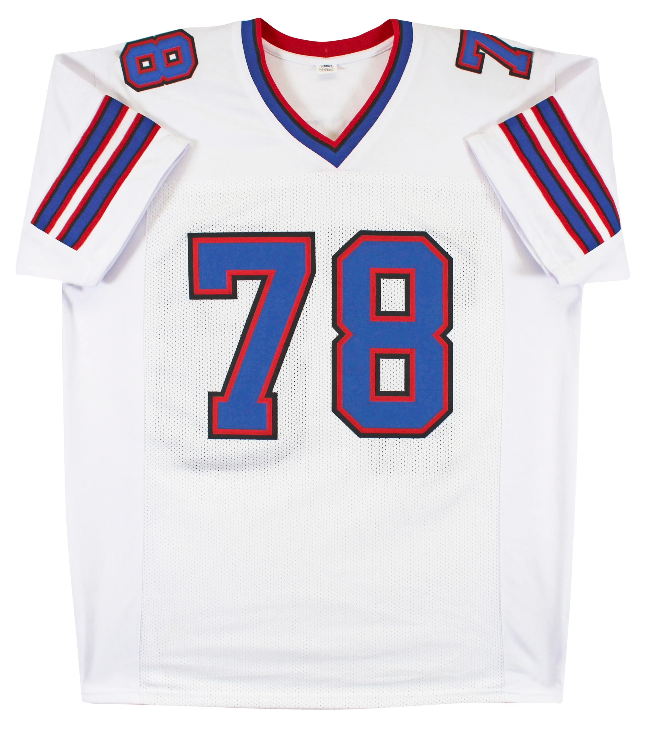 Bruce Smith Authentic Signed White Pro Style Jersey Autographed BAS Witnessed - Image 4
