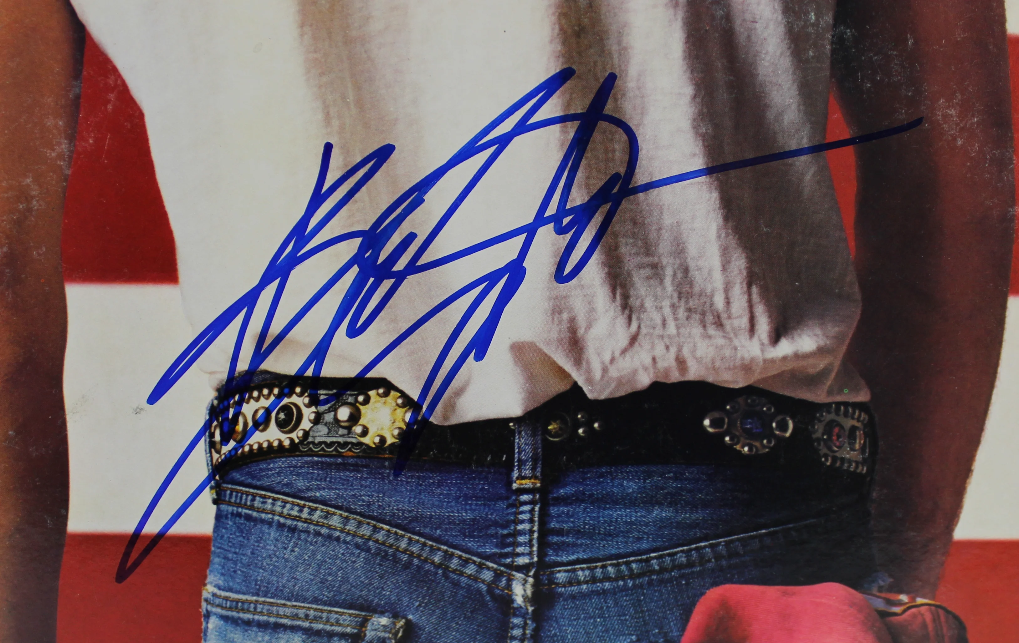 Bruce Springsteen Signed Born In The USA Album Cover Auto Grade 10! BAS #A07104 - Image 3