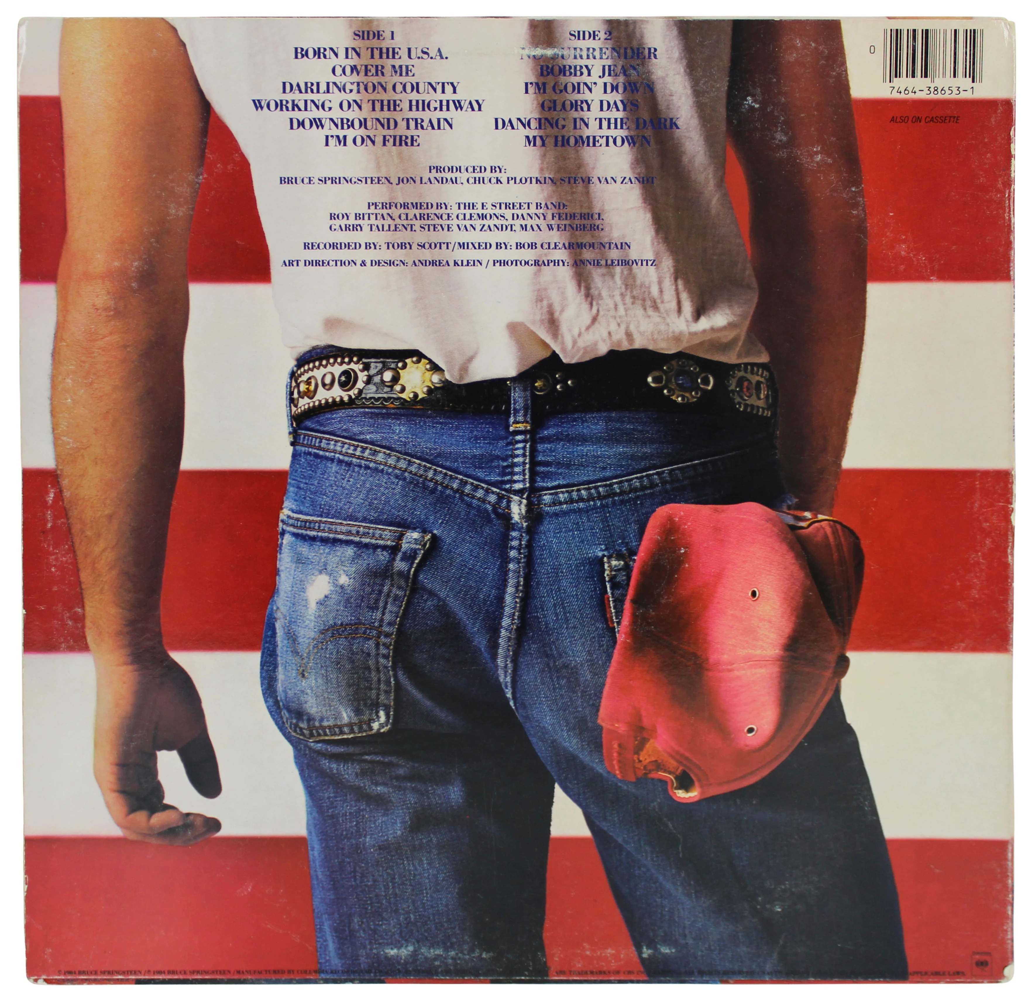 Bruce Springsteen Signed Born In The USA Album Cover Auto Grade 10! BAS #A07104 - Image 4