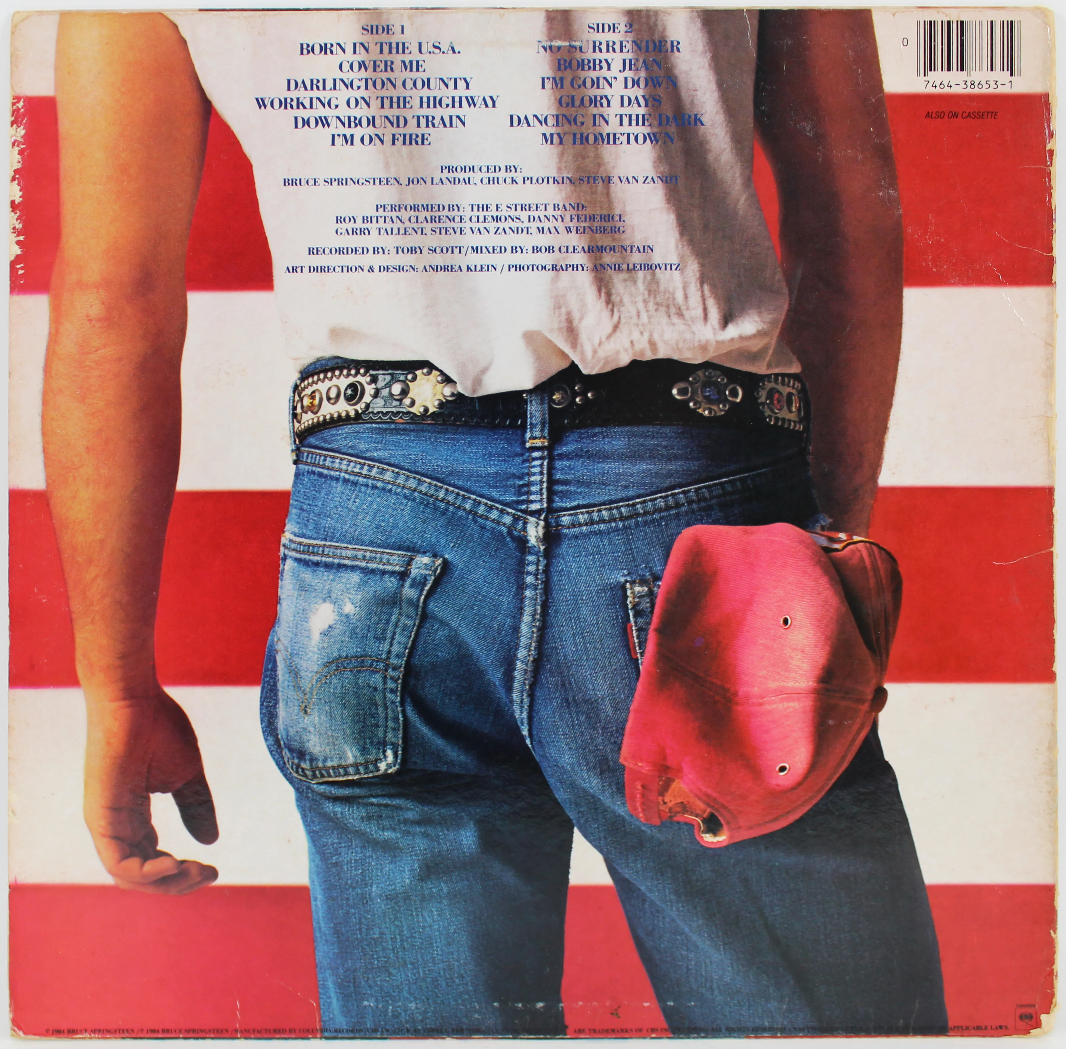 Bruce Springsteen Signed Born In The USA Album Cover W/ Vinyl BAS #A68010 - Image 4