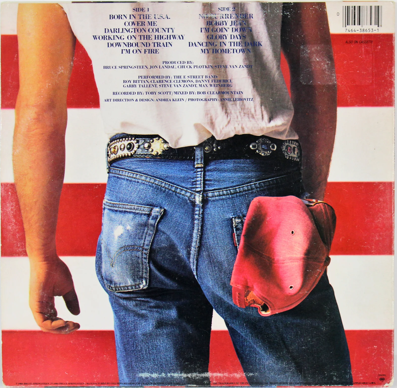 Bruce Springsteen Signed Born In The USA Album Cover W/ Vinyl BAS #A78564 - Image 4