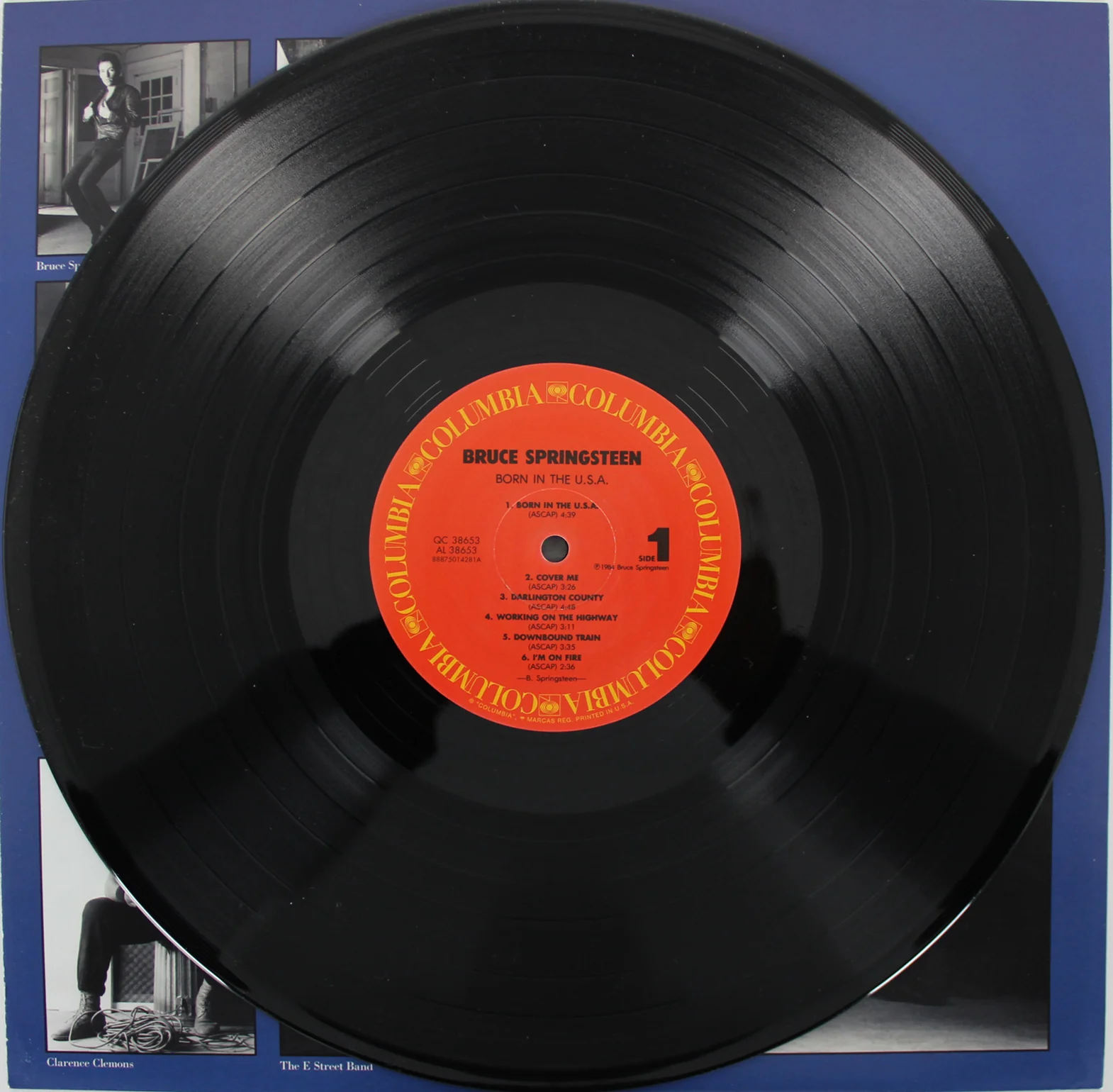 Bruce Springsteen Signed Born In The USA Album Cover W/ Vinyl BAS #A78564 - Image 5