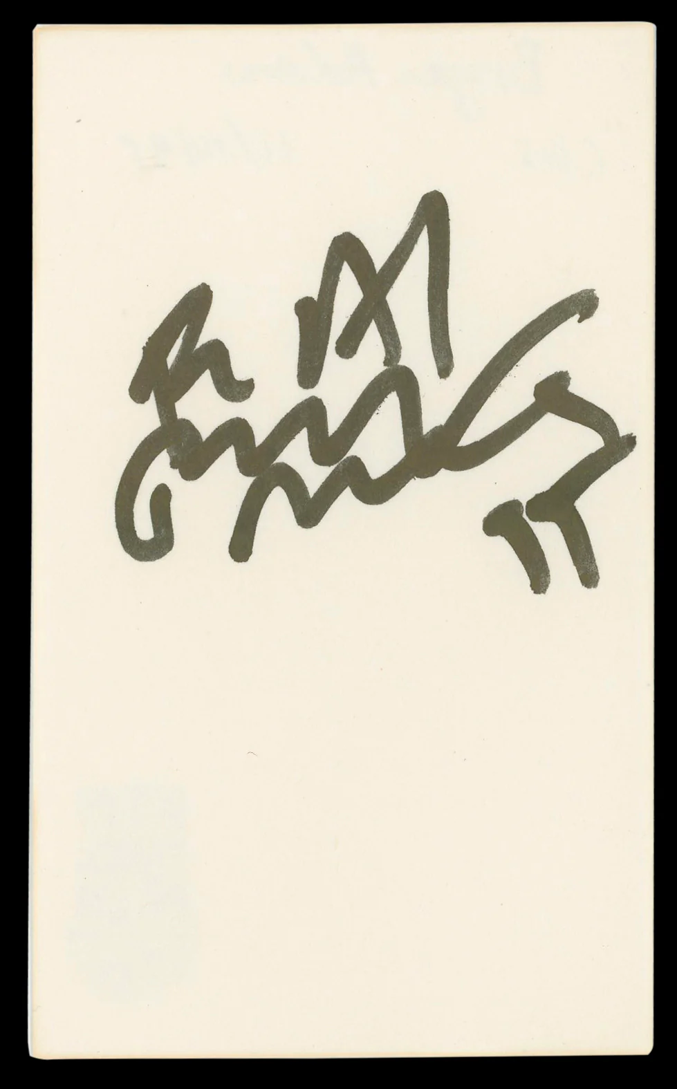 Bryan Adams Musician Authentic Signed 3x5 Index Card Autographed BAS #BM56927 - Image 2