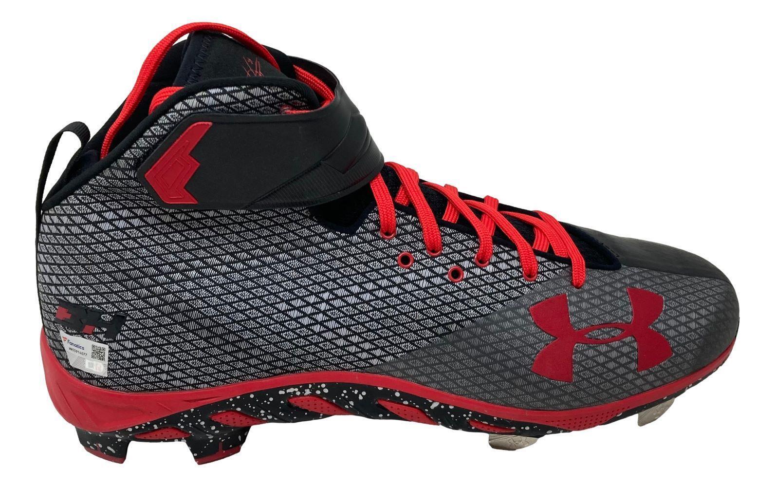 Bryce Harper Signed Pair of Game Issued Phillies Under Armor Cleats 2 Fanatics - Image 2