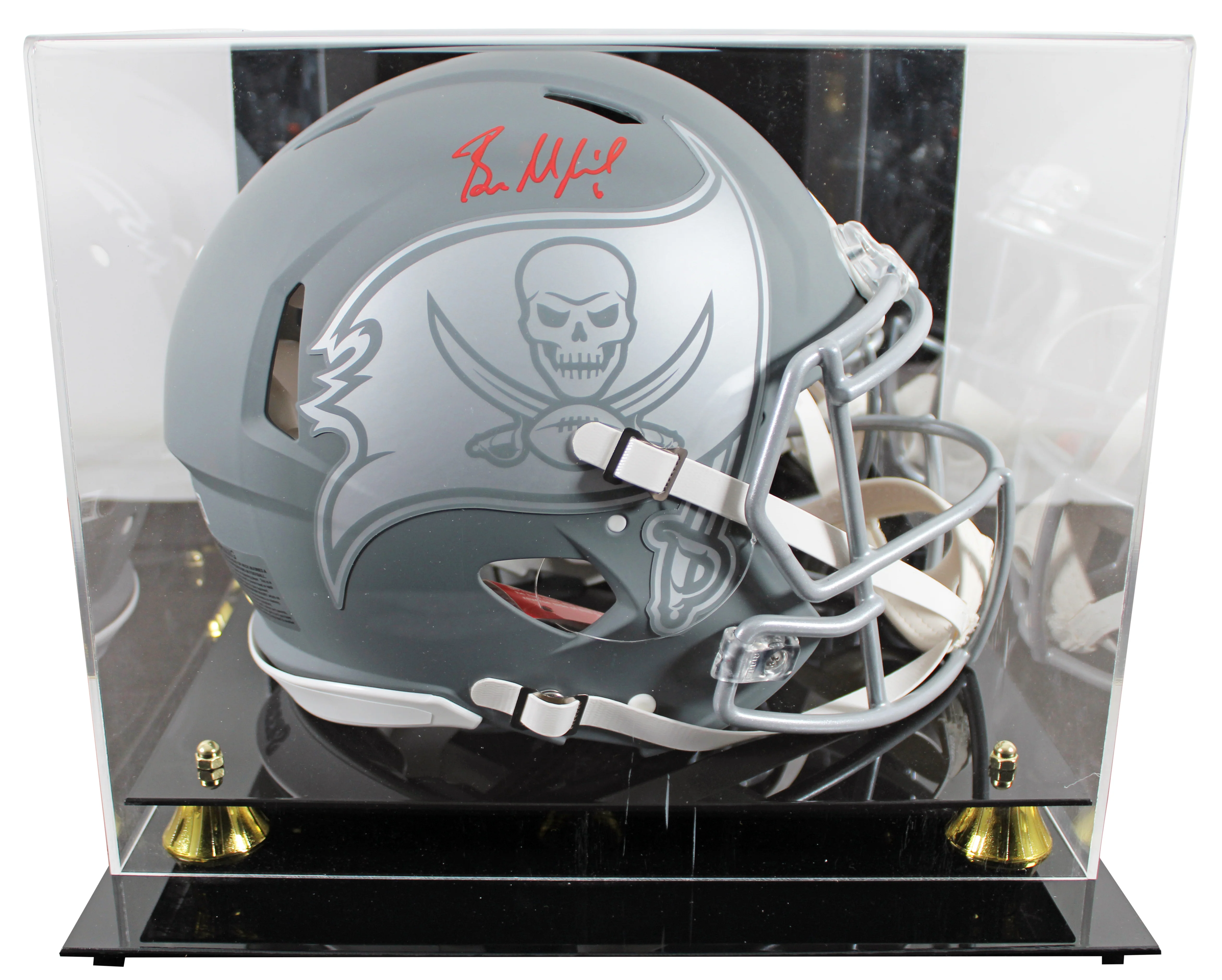 Buccaneers Baker Mayfield Signed Slate F/S Speed Proline Helmet W/ Case BAS Wit - Image 2