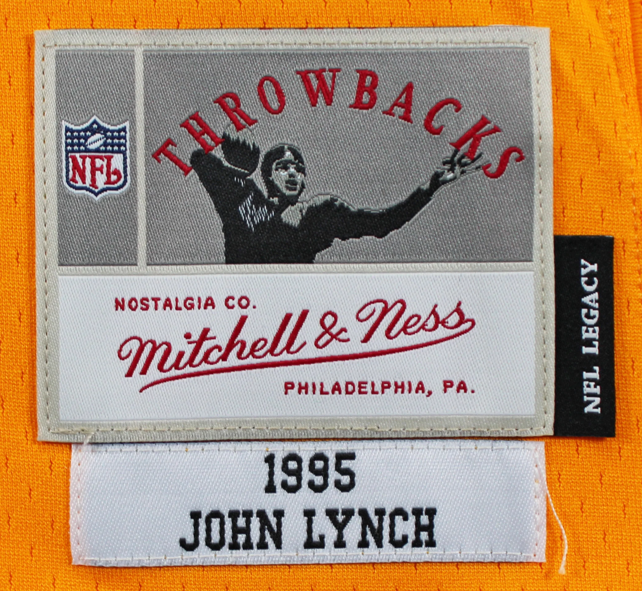 Buccaneers John Lynch "3x Insc" Signed Orange M&N TB Jersey BAS Witnessed - Image 8