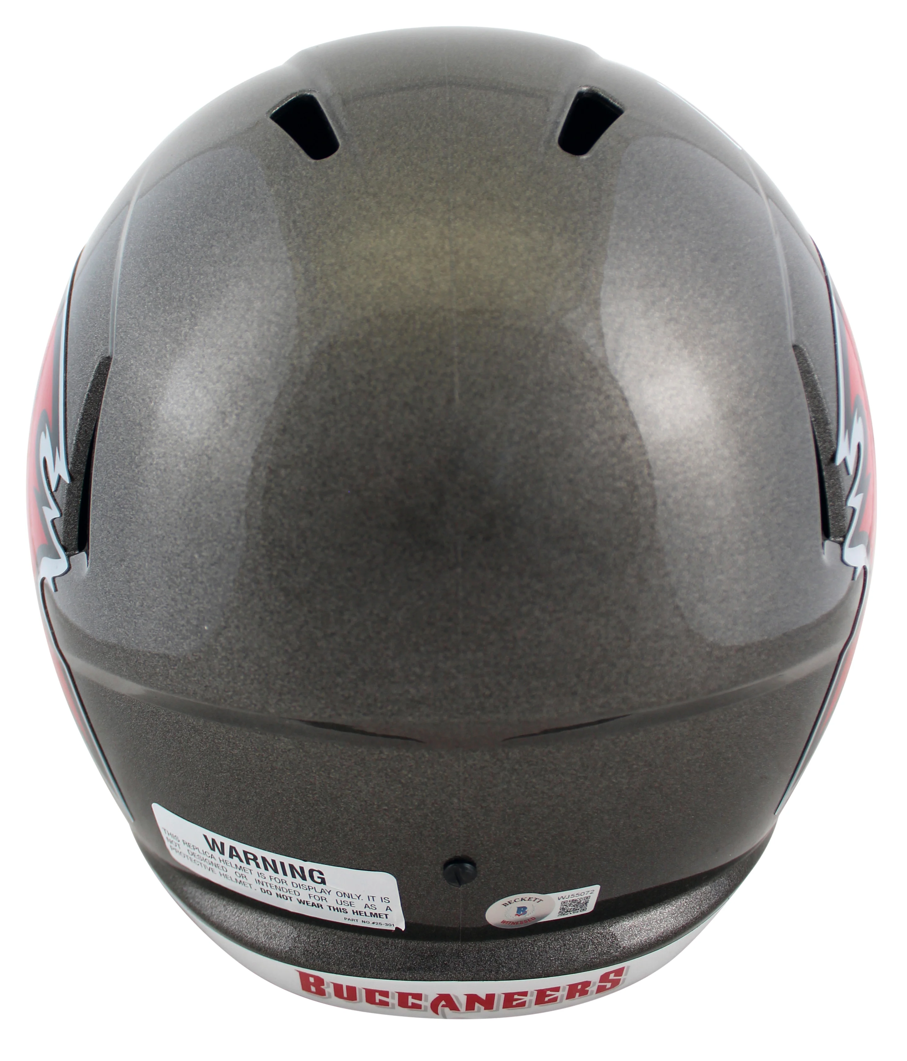 Buccaneers John Lynch Signed Full Size Speed Rep Helmet W/ Case BAS Witnessed - Image 4
