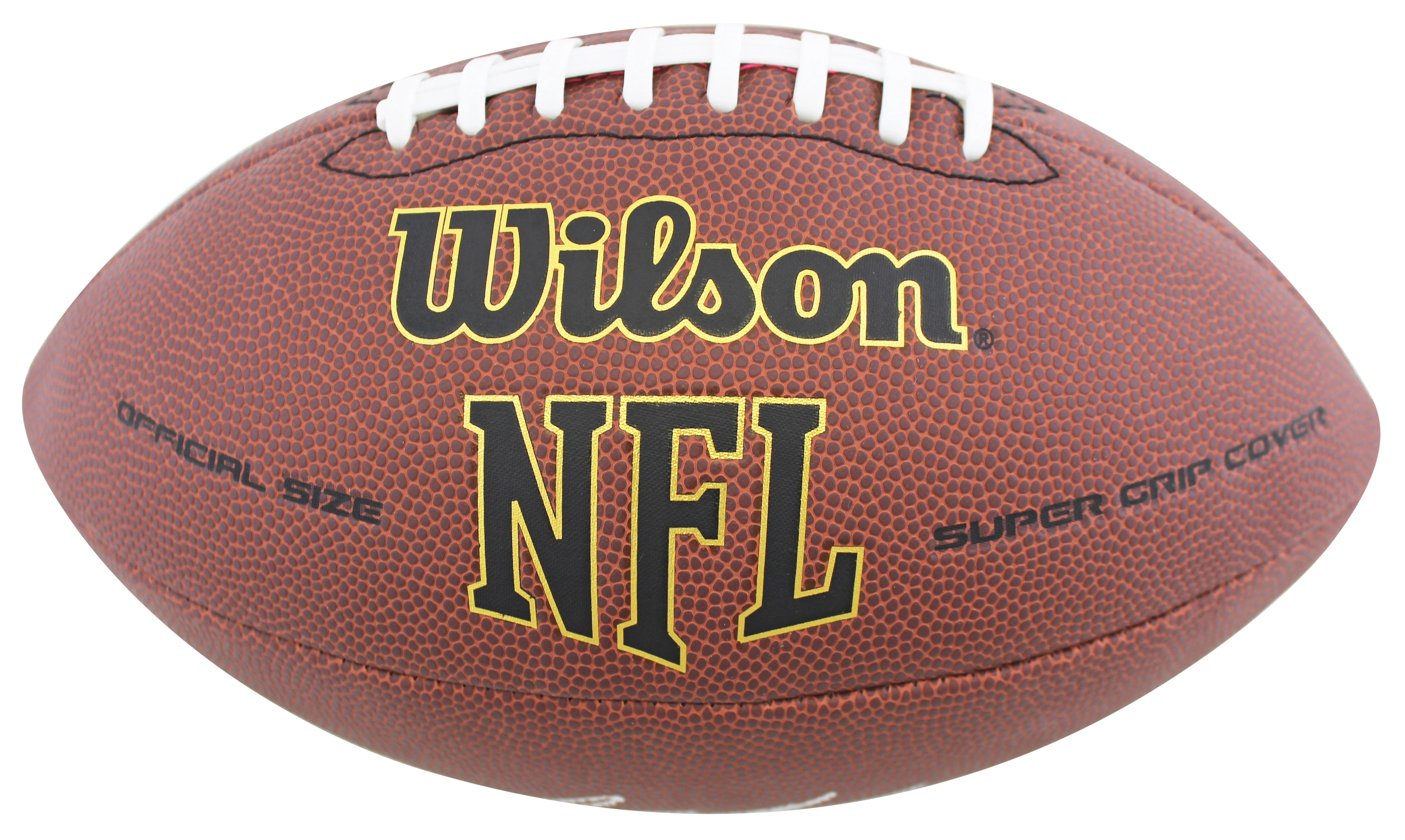 Buccaneers John Lynch Signed Wilson Super Grip Football w/ Case BAS Witnessed - Image 5