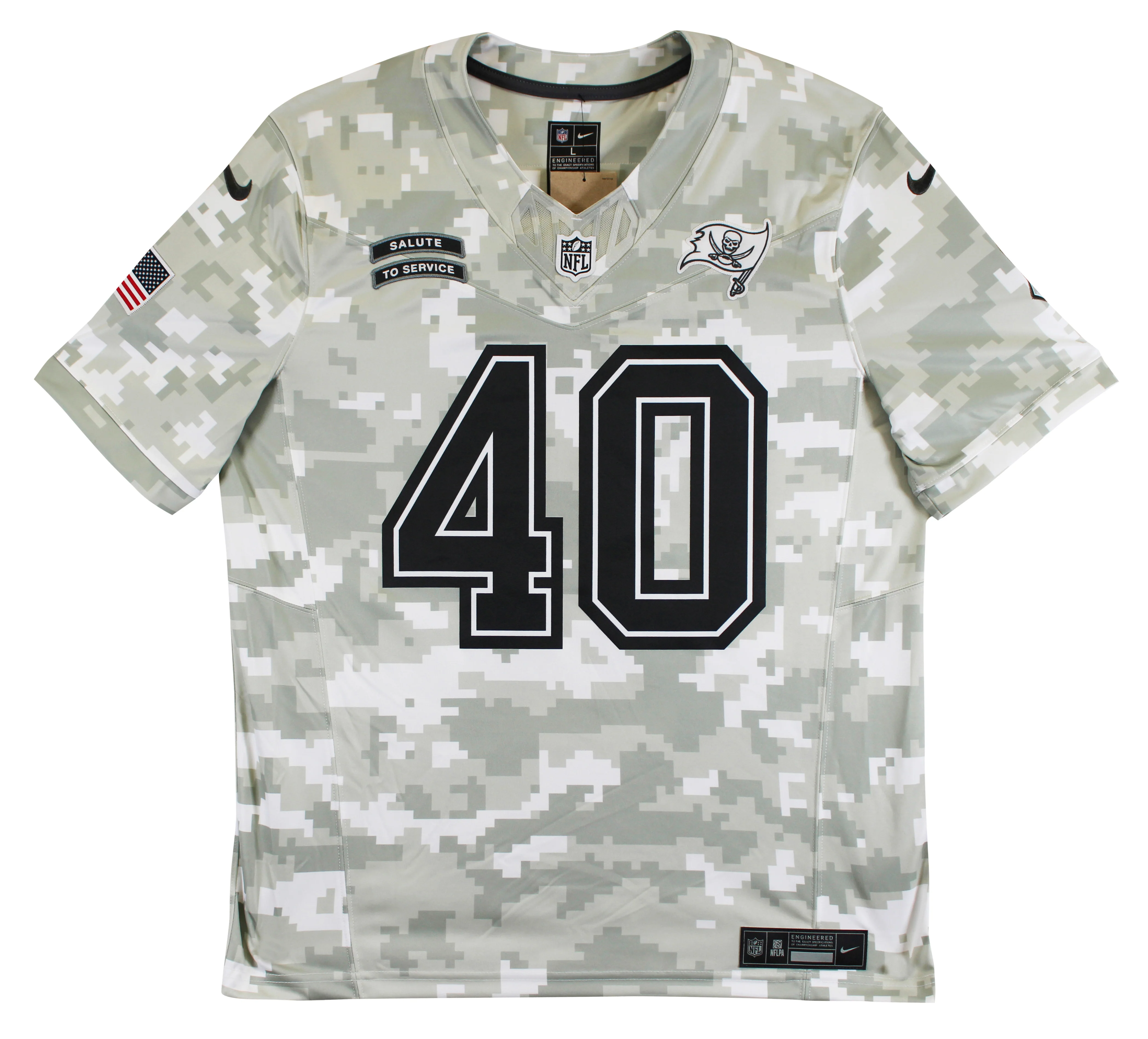 Buccaneers Mike Alstott "A-Train" Signed 2024 STS Nike Limited Jersey BAS Wit - Image 5