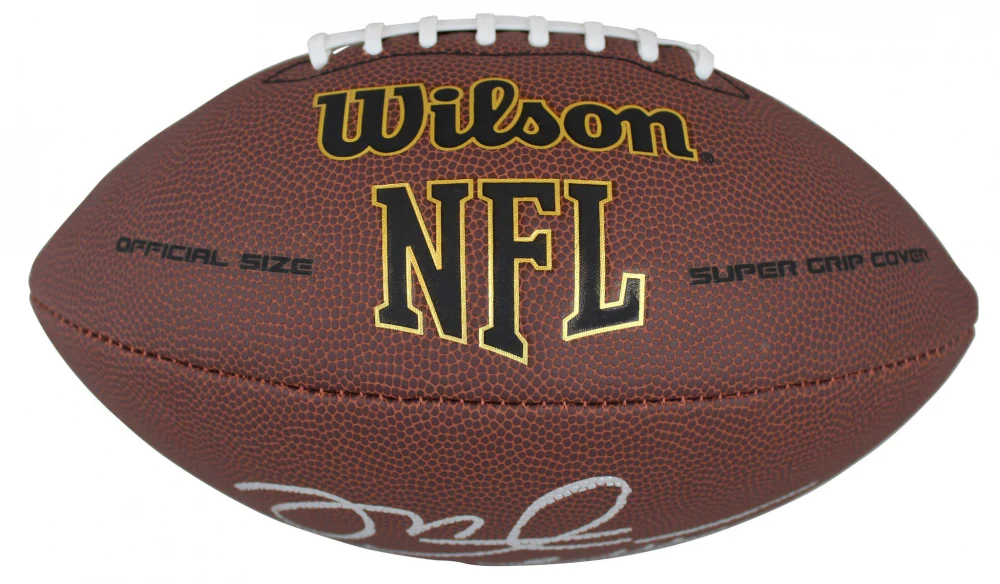 Buccaneers Mike Alstott Signed Wilson Super Grip Football W/ Case BAS Witnessed - Image 4
